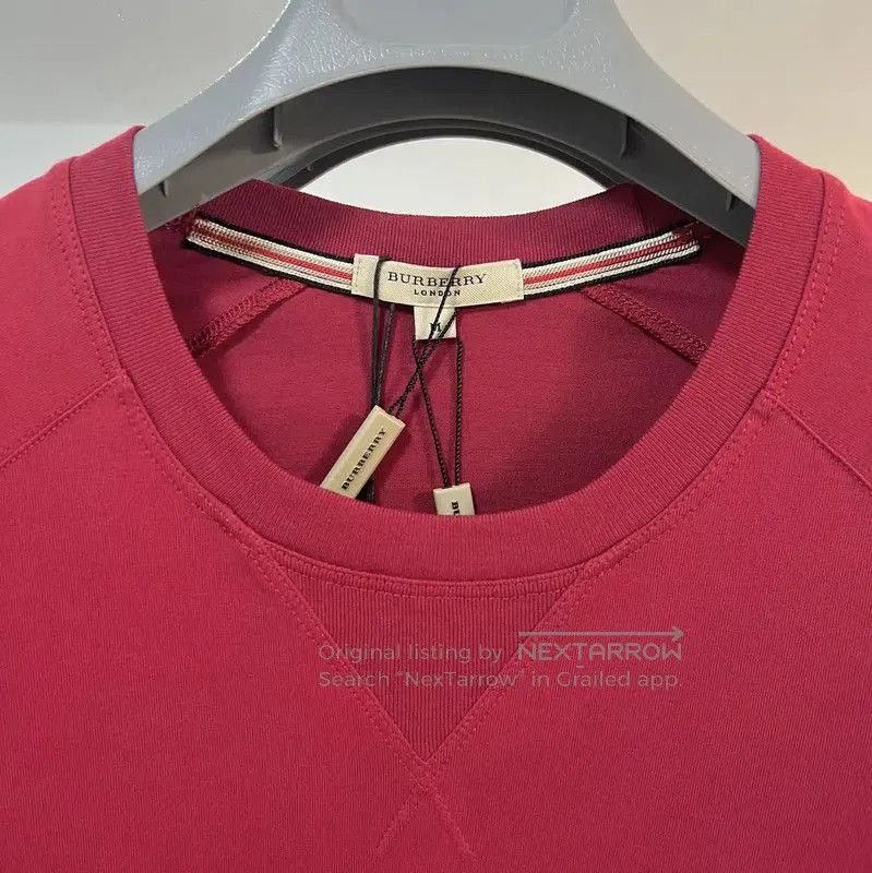 Burberry Burberry Red Cotton Long Sleeve Tee Shirt. Size US M / EU 48-50 / 2 - 2 Thumbnail