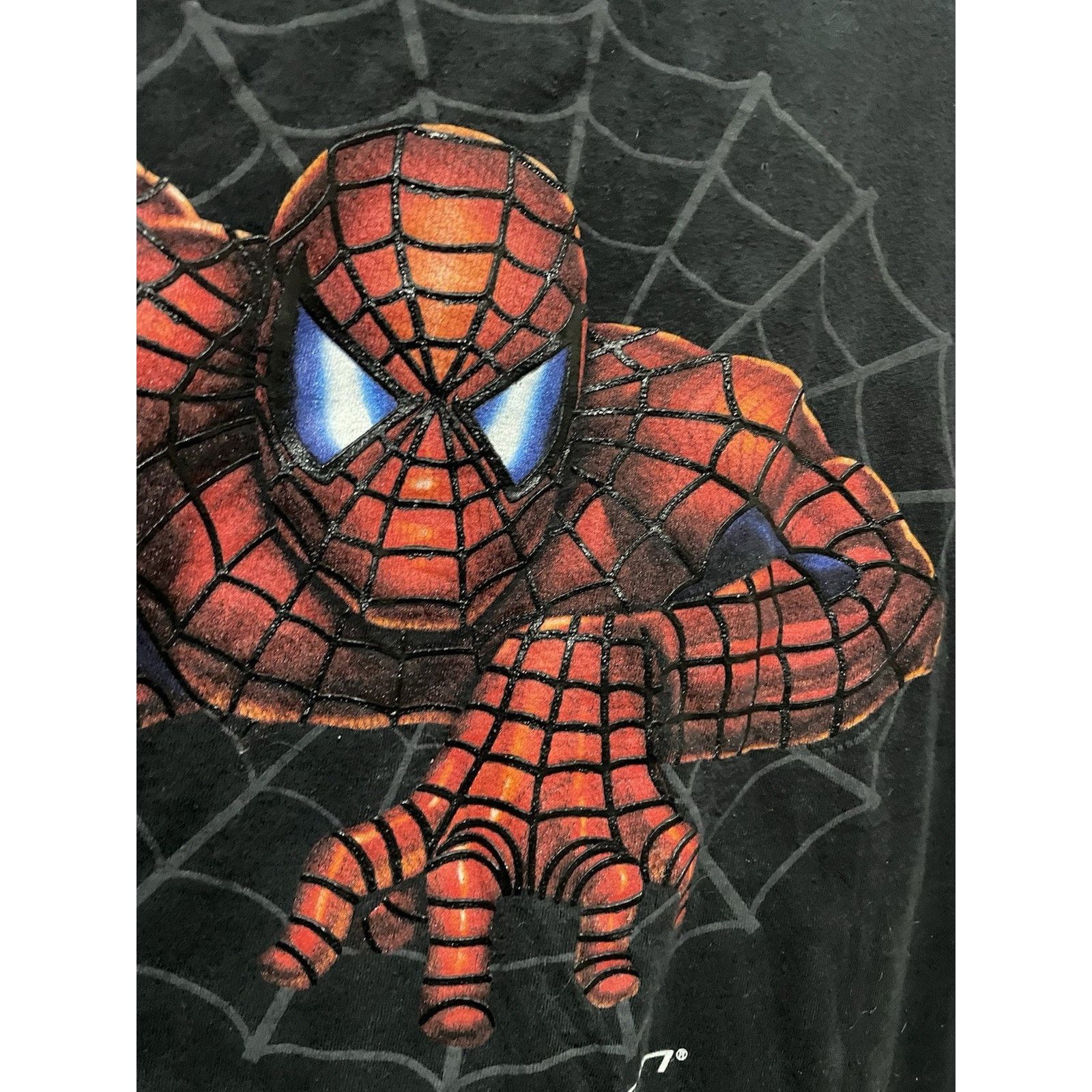 Marvel Comics Size XL-VTG 2002 Spider-Man Movie Promo Black Marvel Size US XL / EU 56 / 4 - 4 Thumbnail