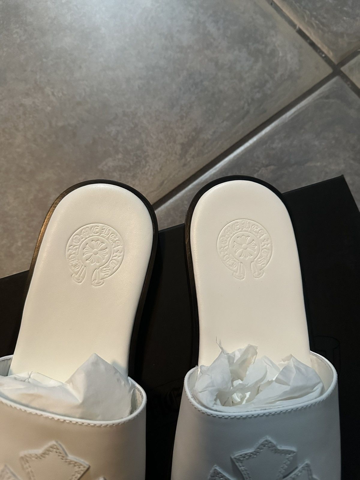 Chrome Hearts Chrome Hearts leather slides Size US 9 / EU 42 - 3 Thumbnail