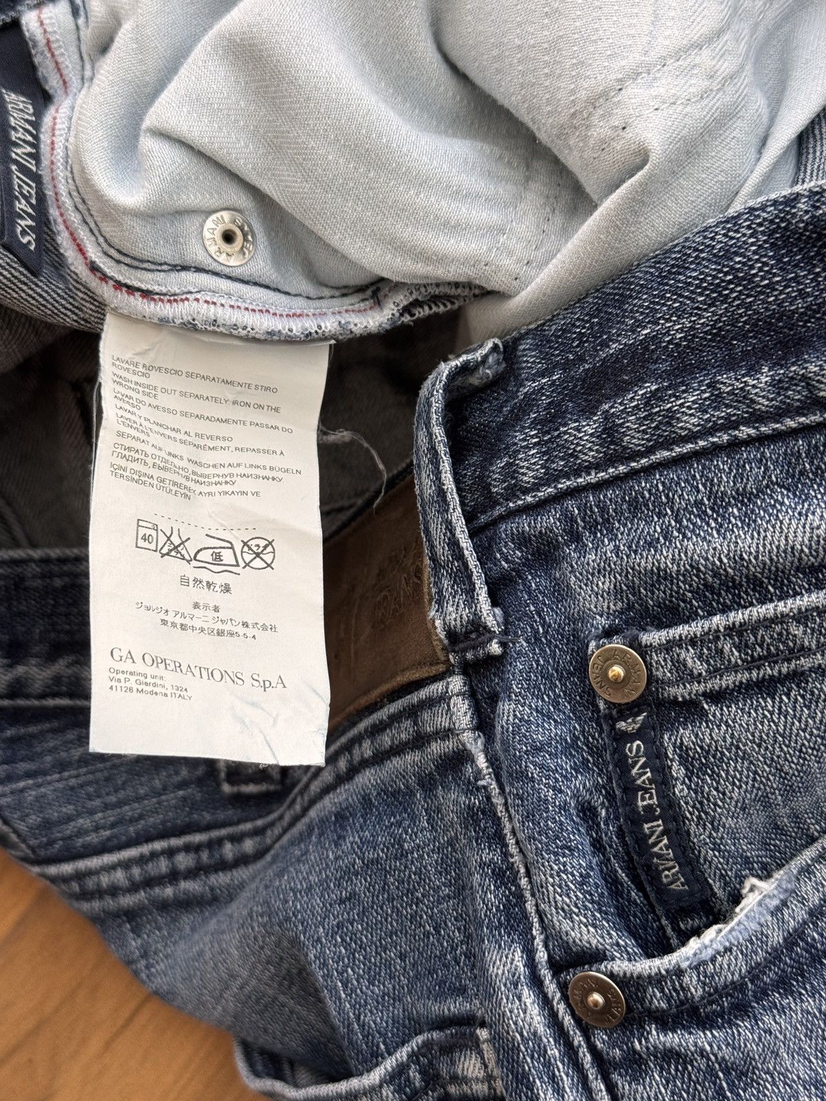 Armani Vintage Armani Japanese Denim Regular Jeans Size US 32 / EU 48 - 14 Thumbnail