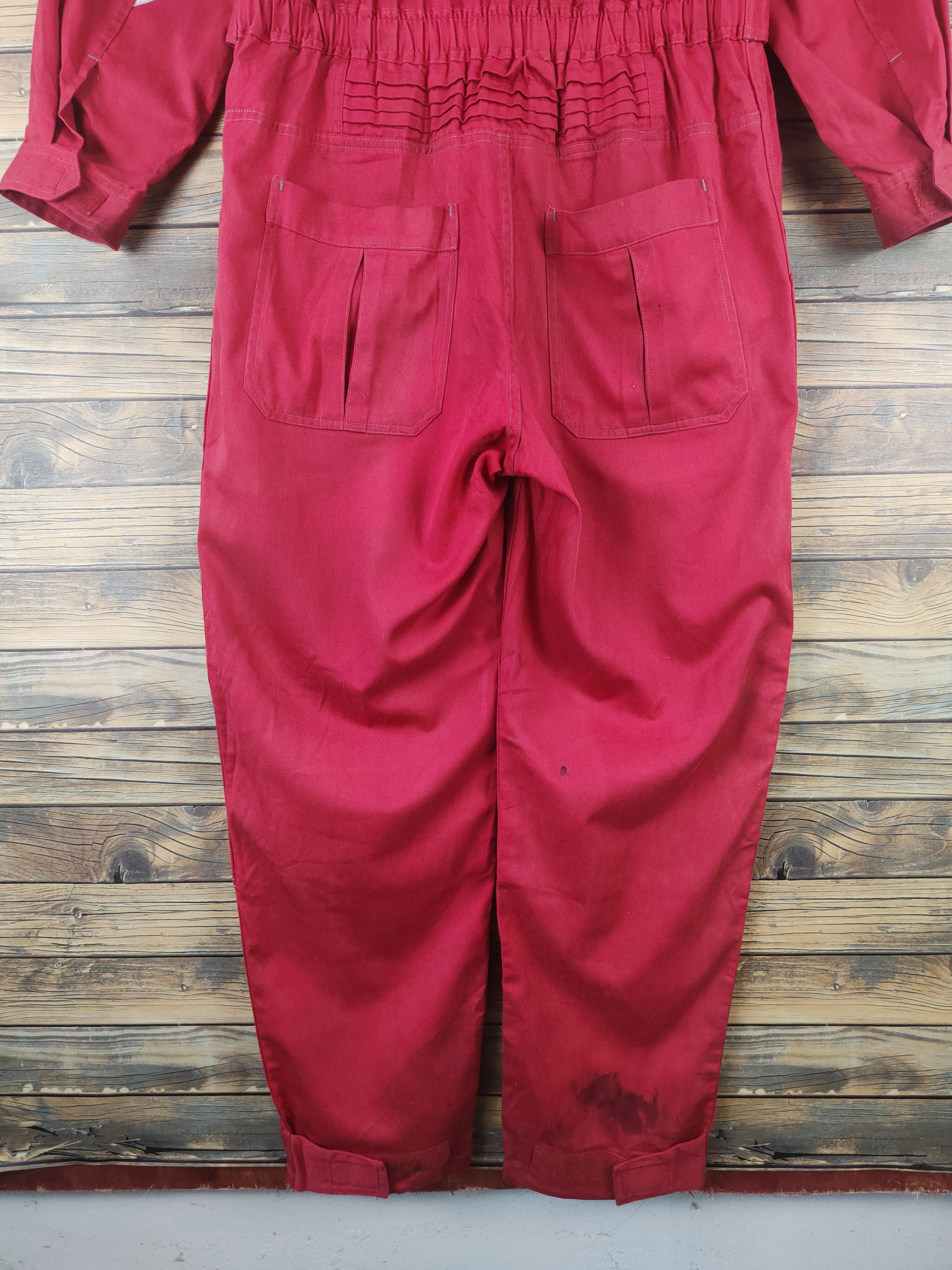 Vintage DL Rally Art Red Mitsubishi Motors staff Coverall #46-201T Size US 34 / EU 50 - 17 Thumbnail