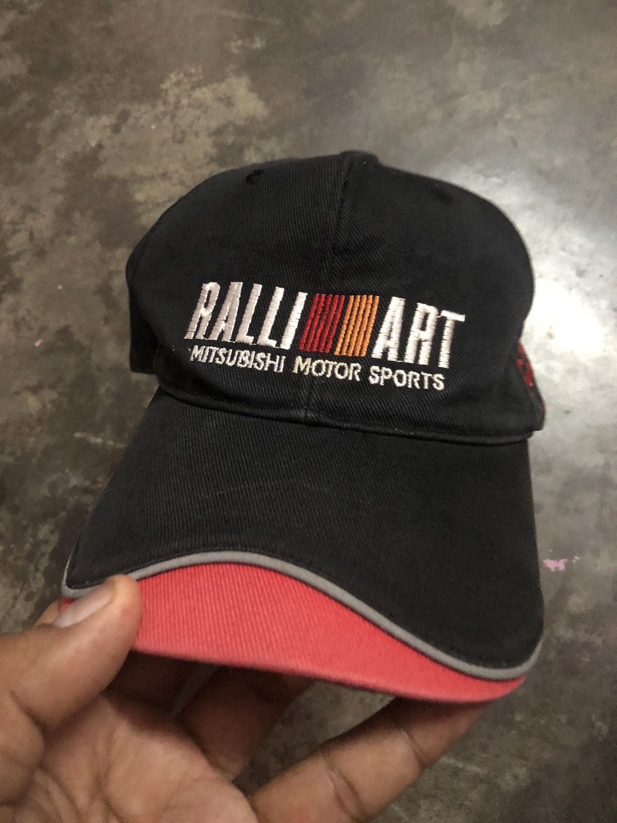Japanese Brand × Vintage Vintage Ralli Art Mitsubishi Motors sports Cap Size ONE SIZE - 3 Thumbnail