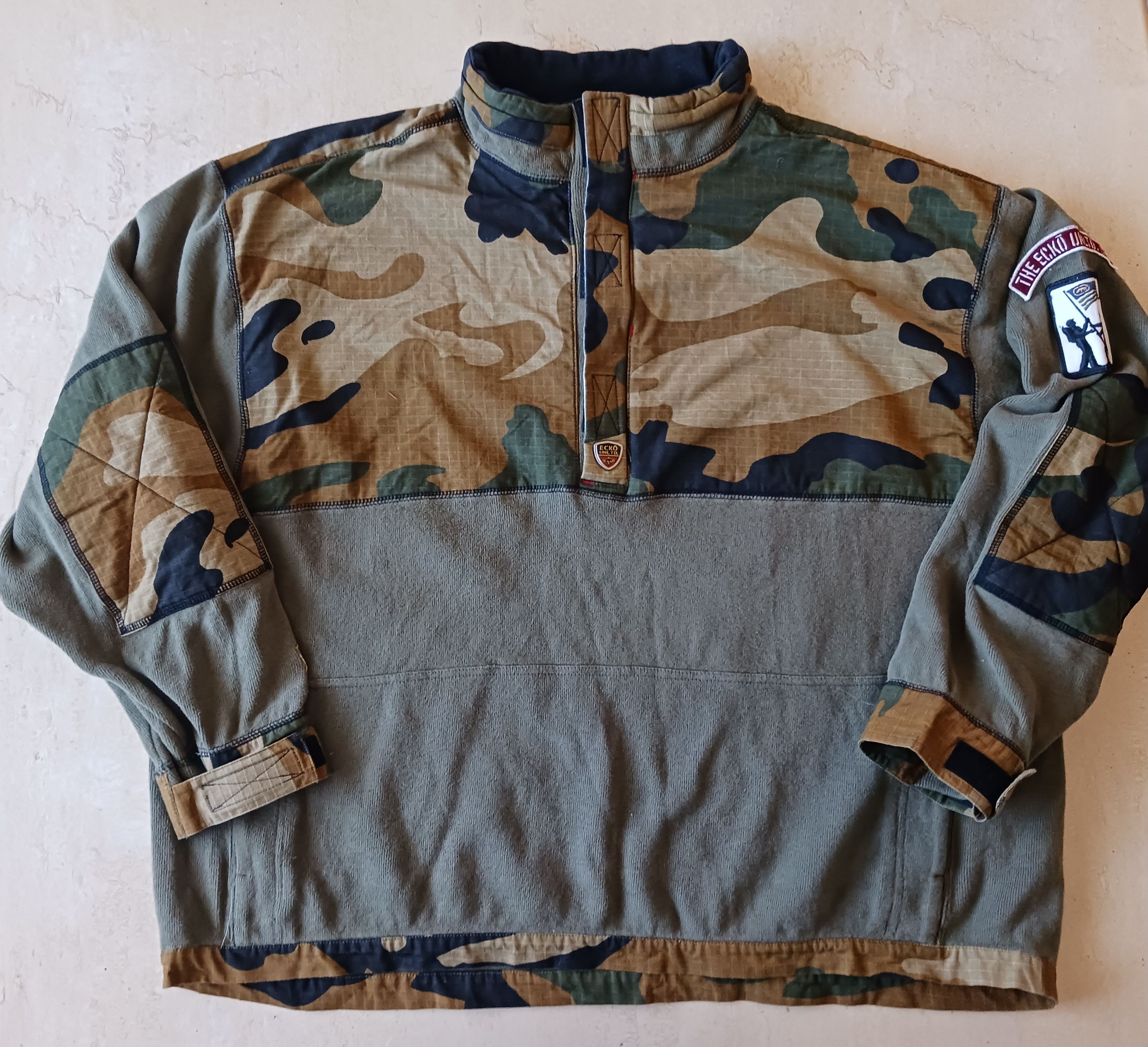 Ecko Unltd. ECKO UNLTD Camo MILITARY KNIT SWEATER 90s Unlimited Size US XL / EU 56 / 4 - 1 Thumbnail