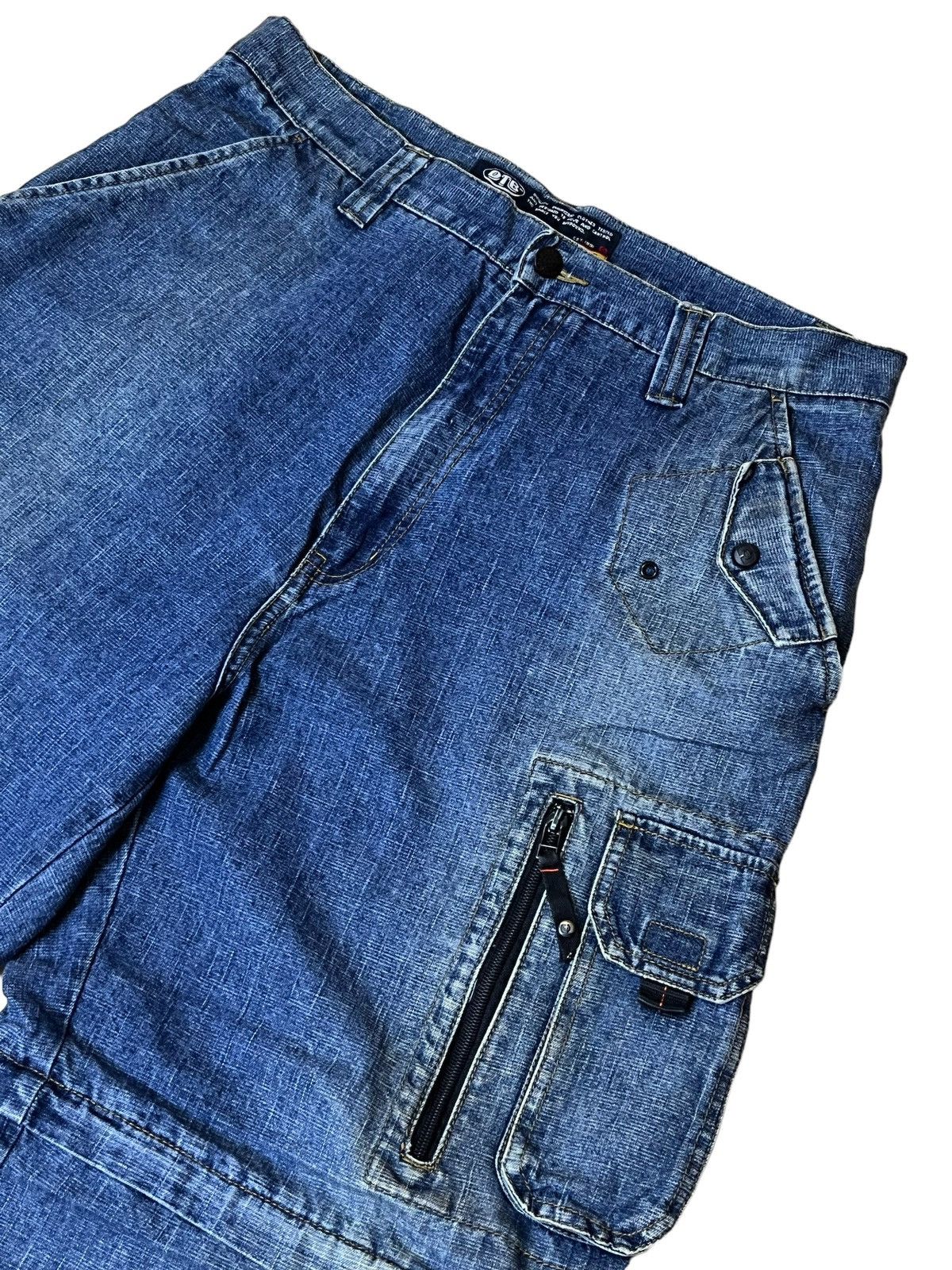 JNCO VINTAGE OTB ONE TOUGH BRAND 2 in 1 BAGGY JEANS INSPIRED JNCO Size US 34 / EU 50 - 6 Thumbnail