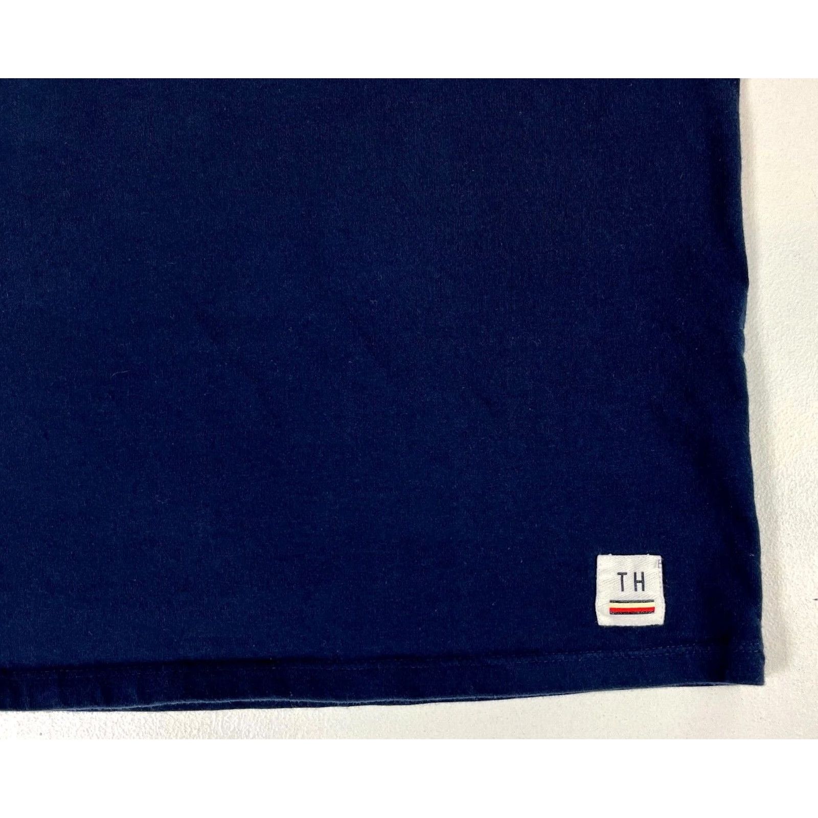 Tommy Hilfiger Tommy Hilfiger T-Shirt Man Navy Blue 100% Cotton Crew Neck Short Sleeve Size L Size US L / EU 52-54 / 3 - 4 Thumbnail