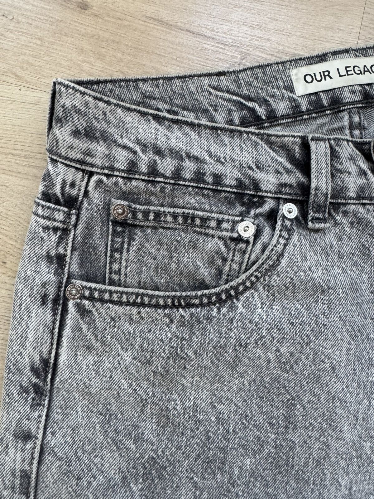 Our Legacy Our Legacy Third Cut Superbleach Black Denim Size US 28 / EU 44 - 4 Thumbnail