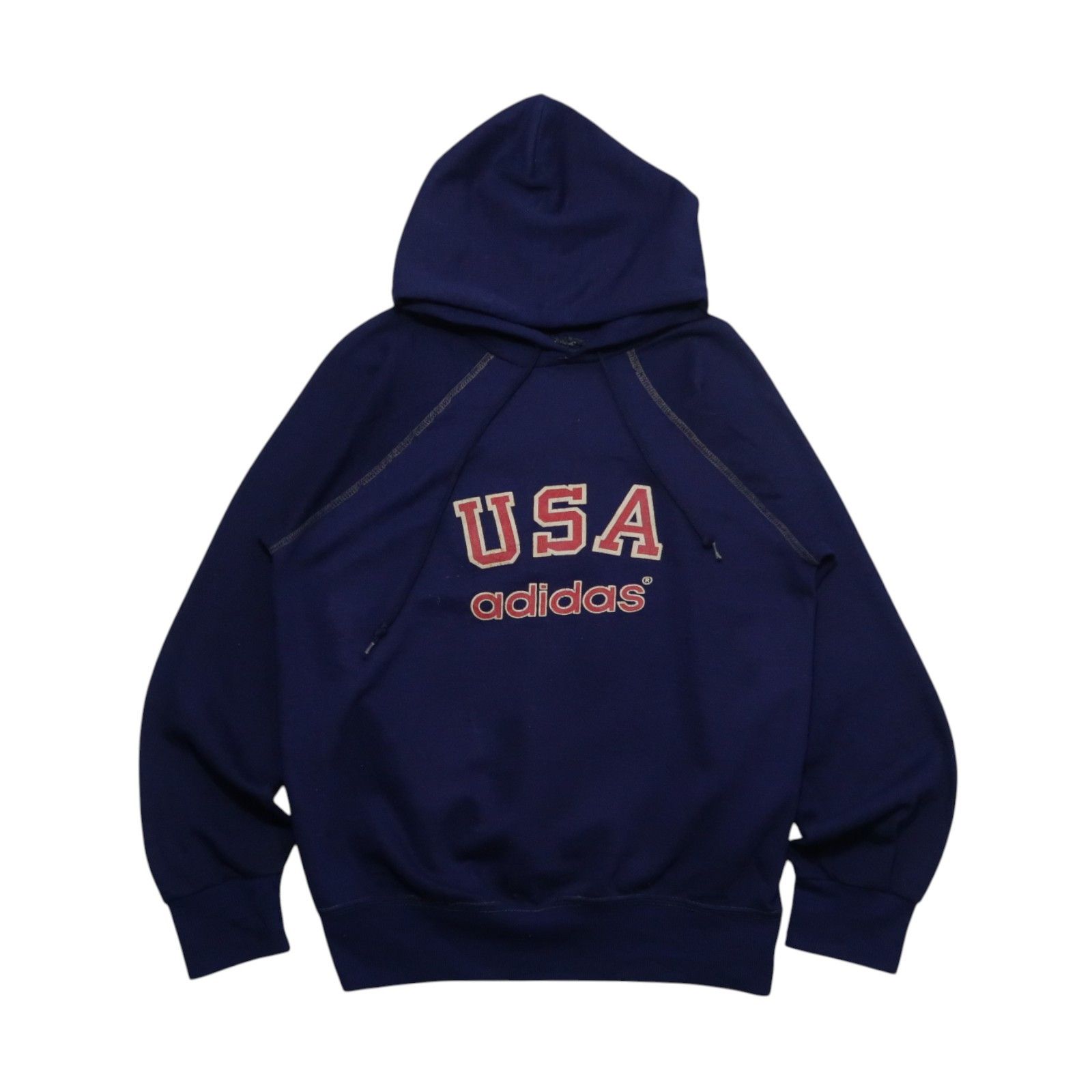 Adidas Adidas Sweatshirt hoodie big logo embroidery three stripe 