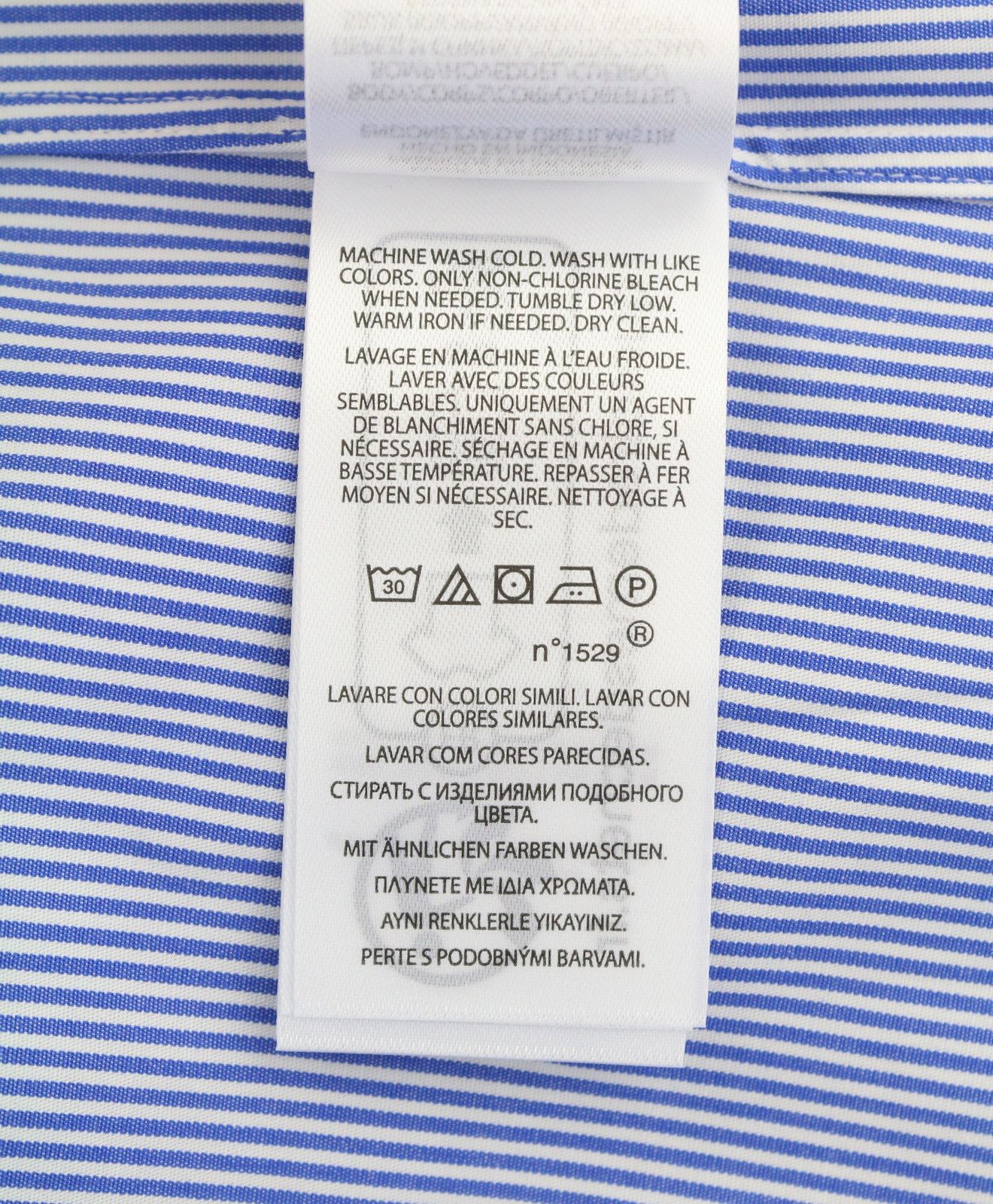 Ralph Lauren CORE REPLEN L Blue Striped Custom Fit Button-Up 87012 Size US L / EU 52-54 / 3 - 10 Thumbnail