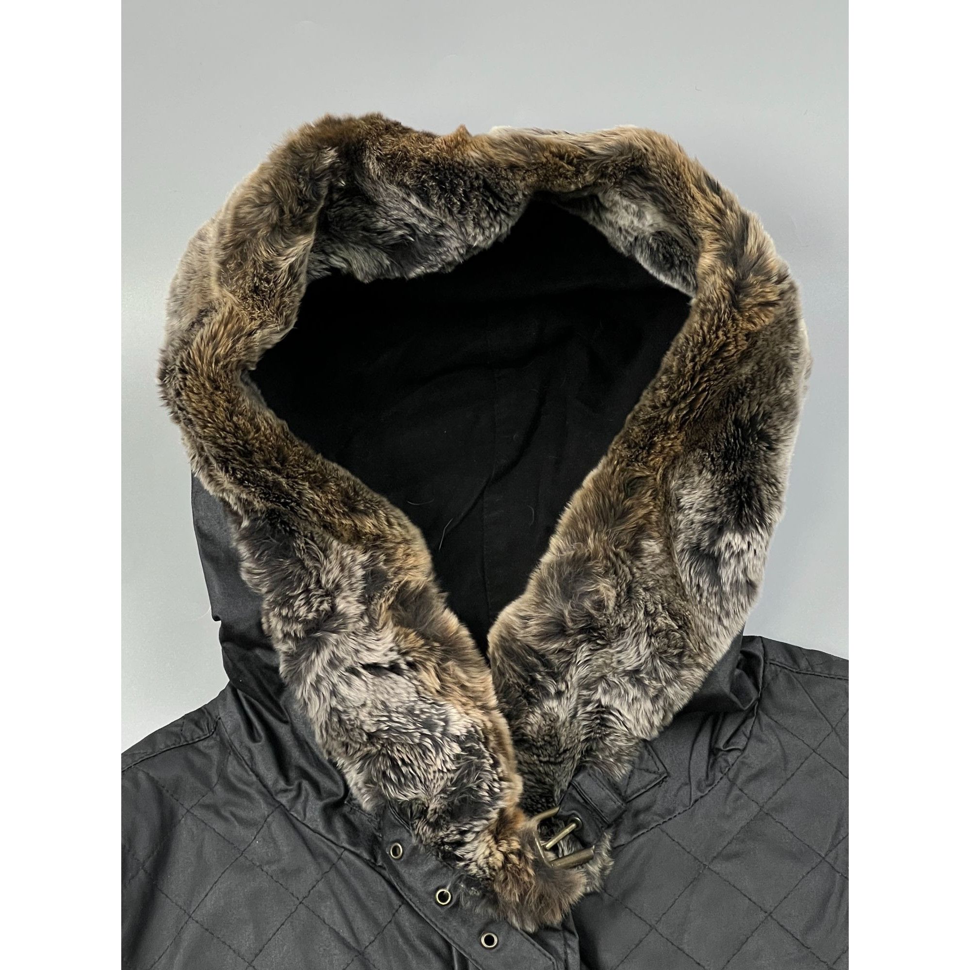 Belstaff Belstaff Waxed Jacket With Rabbit Fur Elements (Y0754) Size XL / US 12-14 / IT 48-50 - 3 Thumbnail