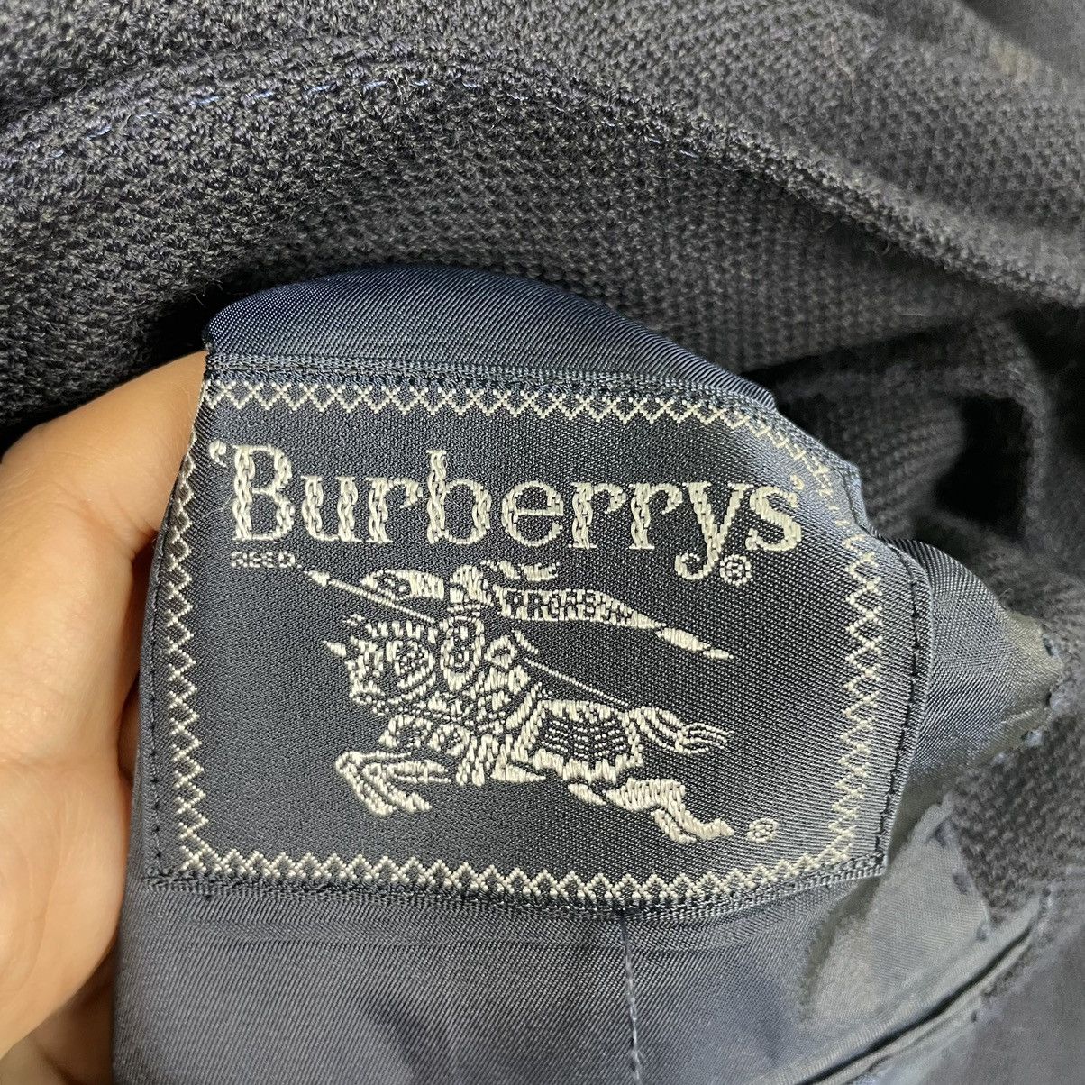Burberry × Vintage 💥BURBERRYS LINEN BUTTON VINTAGE JACKET Size US L / EU 52-54 / 3 - 10 Thumbnail