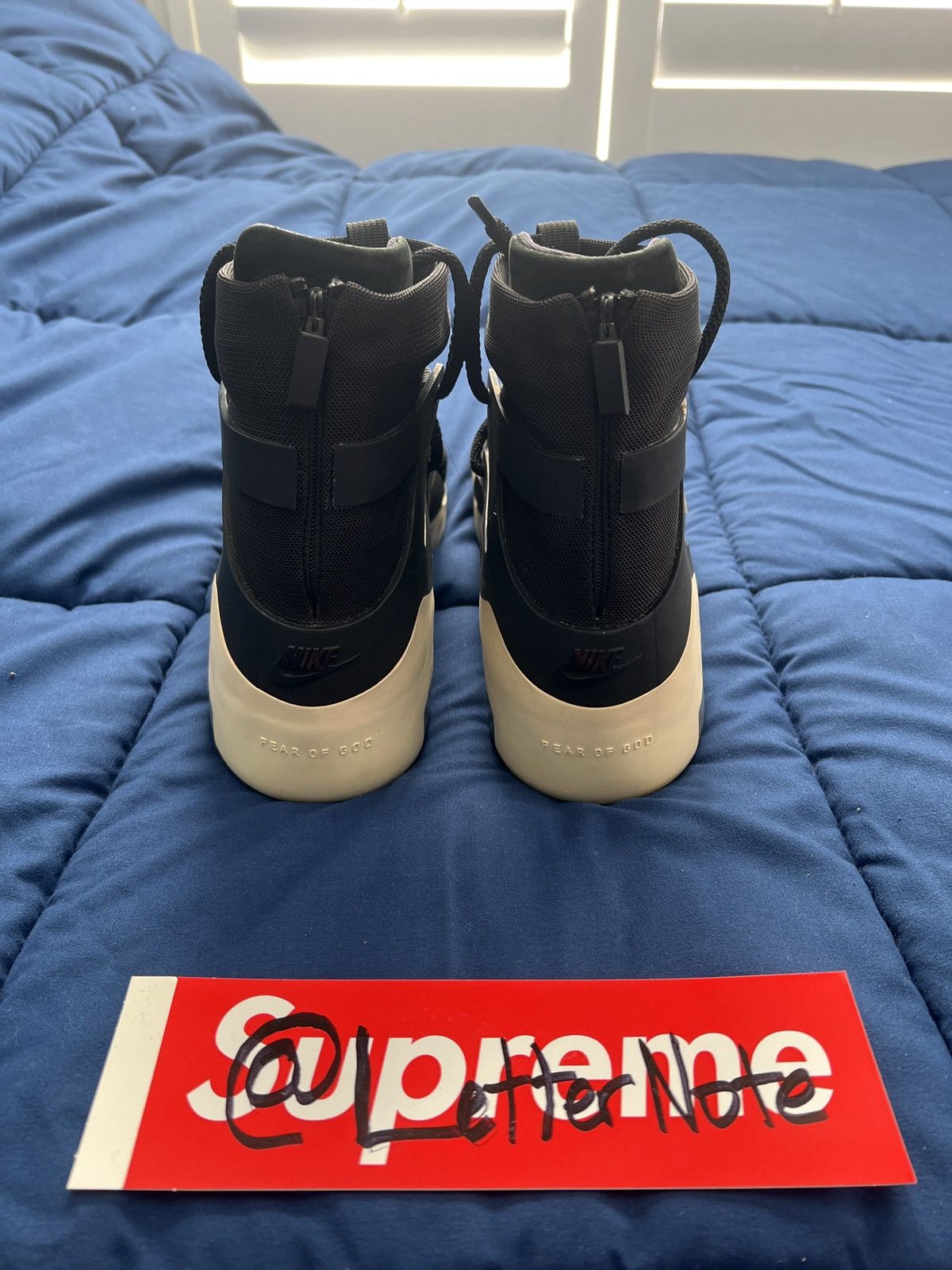 Fear of God × Nike Air Fear of God 1 ‘Black’ Size US 10 / EU 43 - 6 Thumbnail