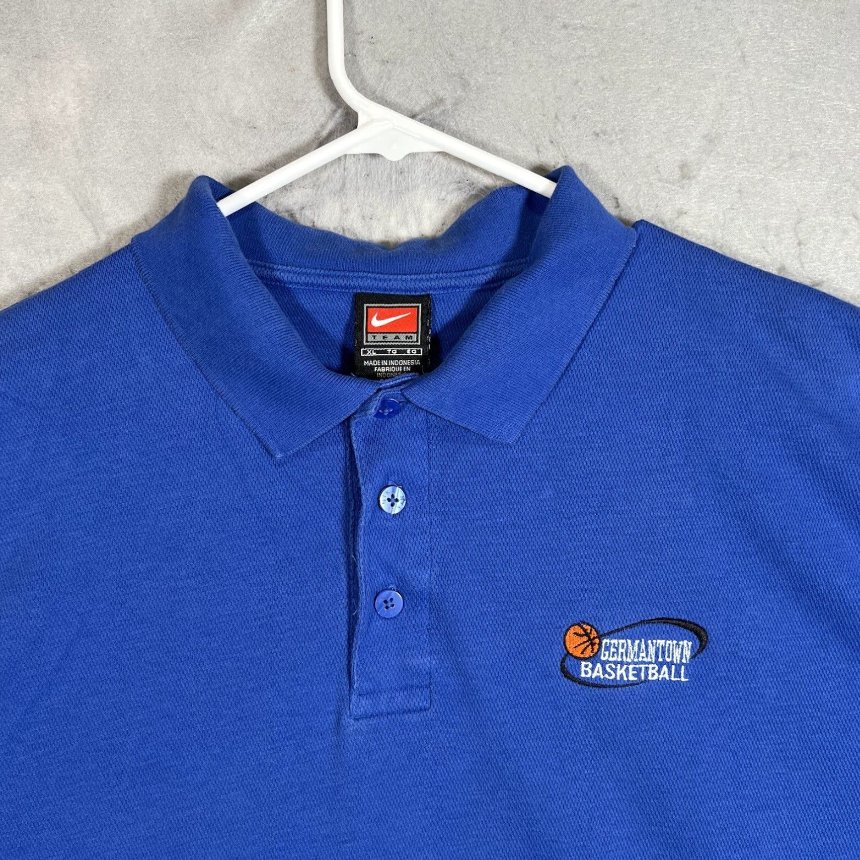 Nike Vintage Nike Dri-FIT Basketball Polo Shirt Men’s XL Blue Old School Athletic Training Size US XL / EU 56 / 4 - 4 Thumbnail