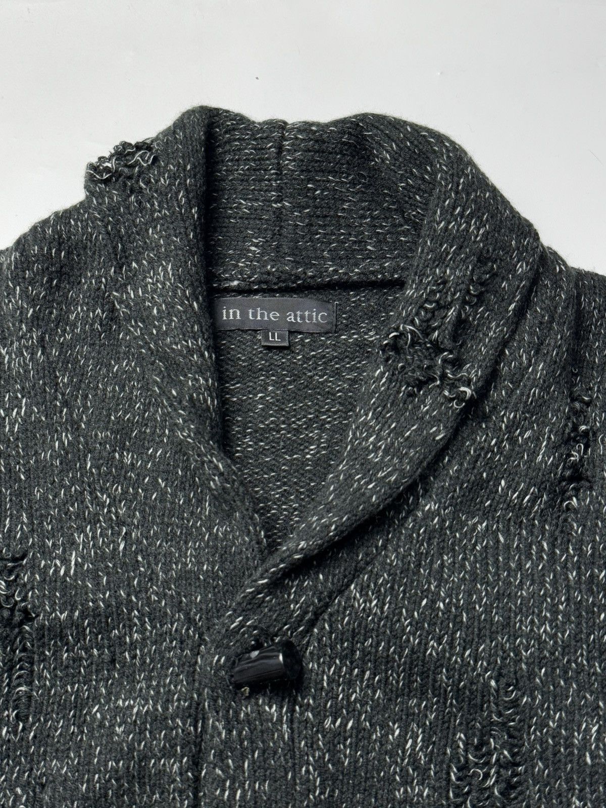 GOSTAR DE FUGA × Japanese Brand × Le Grande Bleu (L.G.B.) Distressed Intheattic Cardigan Ifsixwasnine lgb style Size US L / EU 52-54 / 3 - 8 Thumbnail