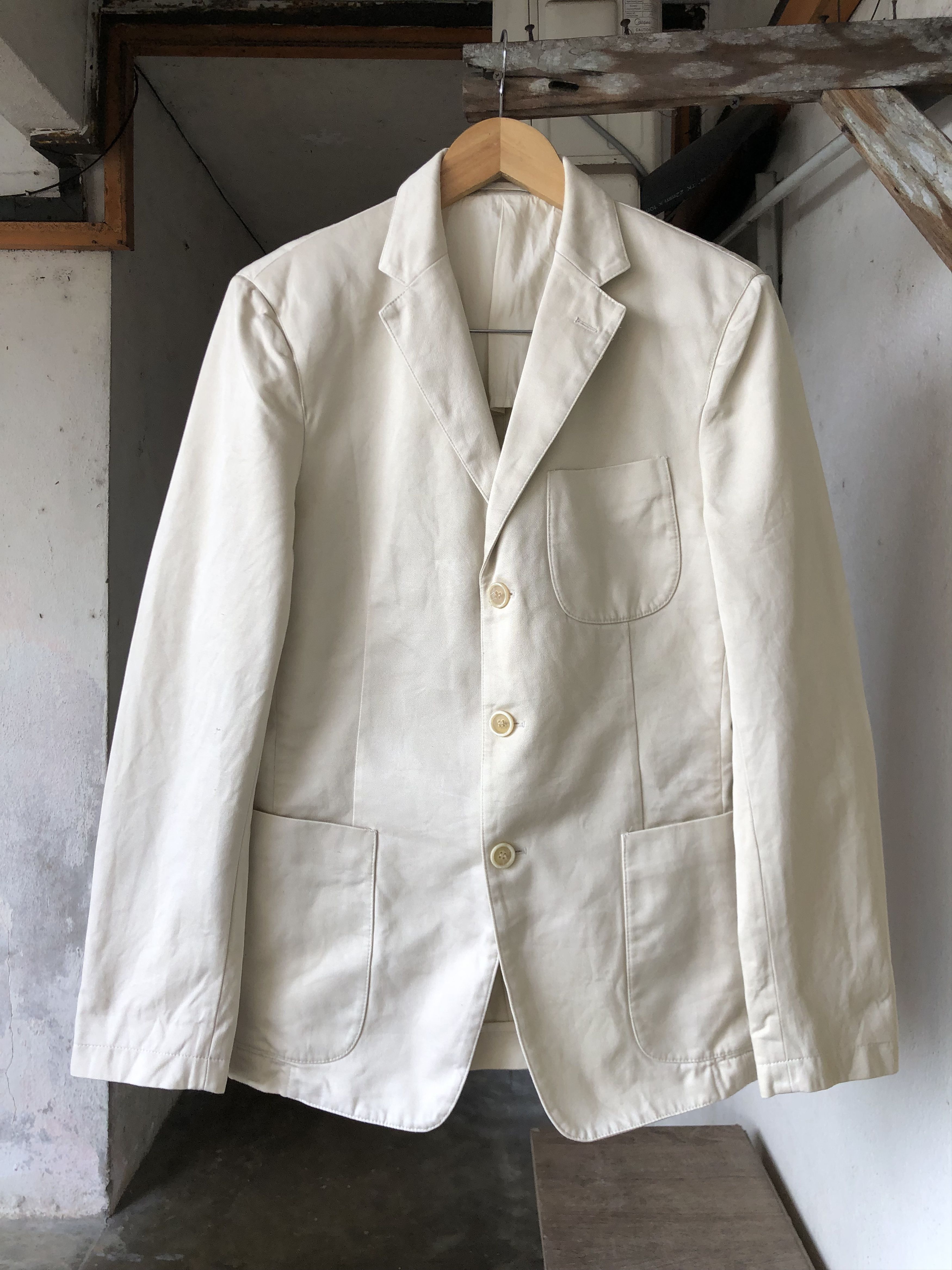 Prada Vintage Prada Single Breasted Blazer Jacket Cotton Size US M / EU 48-50 / 2 - 1 Thumbnail