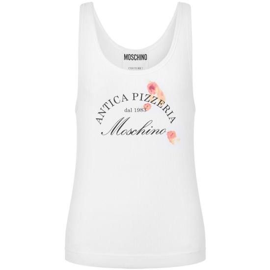 Moschino MOSCHINO Women Tops 0545 A1205 4001 WHITE Size S / US 4 / IT 40 - 1 Thumbnail