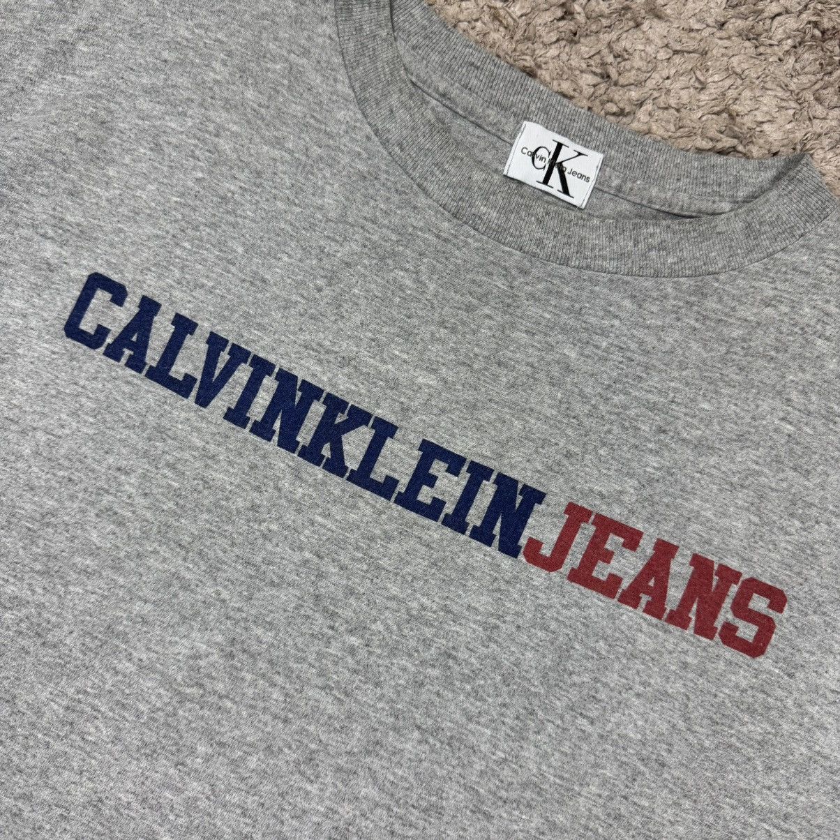 Calvin Klein Vintage Calvin Klein Jeans Spellout T-shirt Size US L / EU 52-54 / 3 - 6 Thumbnail