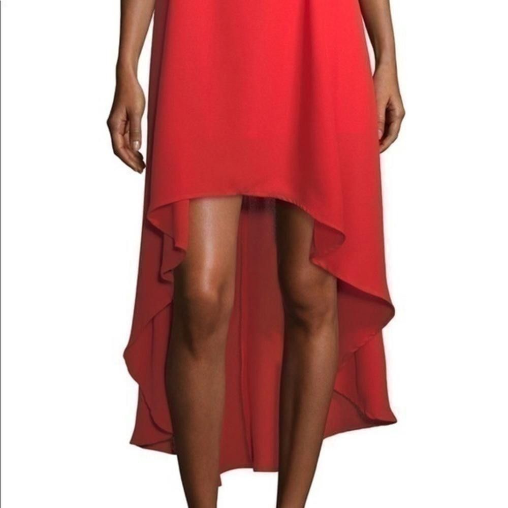Designer 19 cooper red hi low dress Size XS / US 0-2 / IT 36-38 - 4 Thumbnail