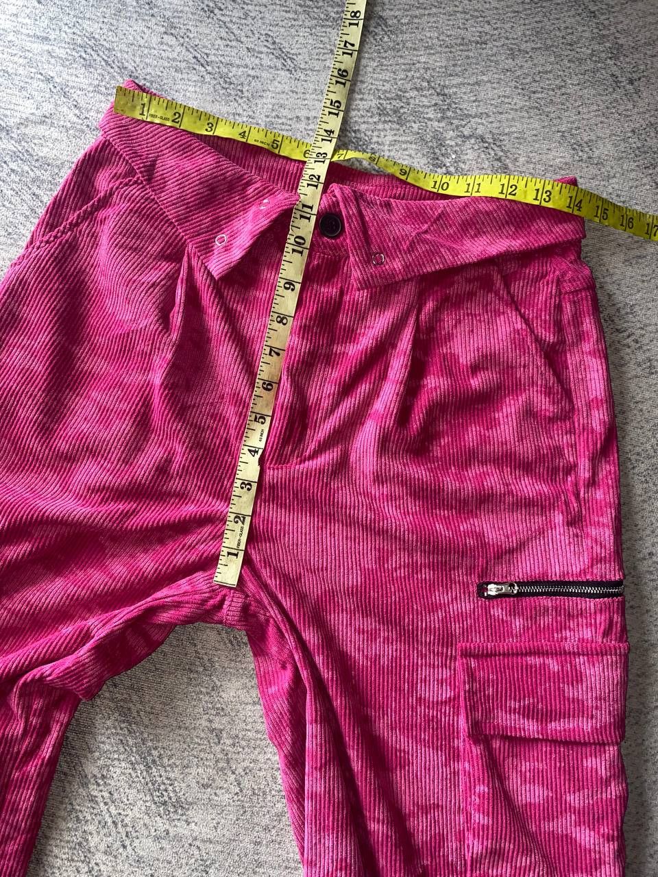 Other 🔥RARE Hot Pink Harajuku Corduroy Wide Leg Cargo Pants🔥 Size US 28 / EU 44 - 9 Thumbnail