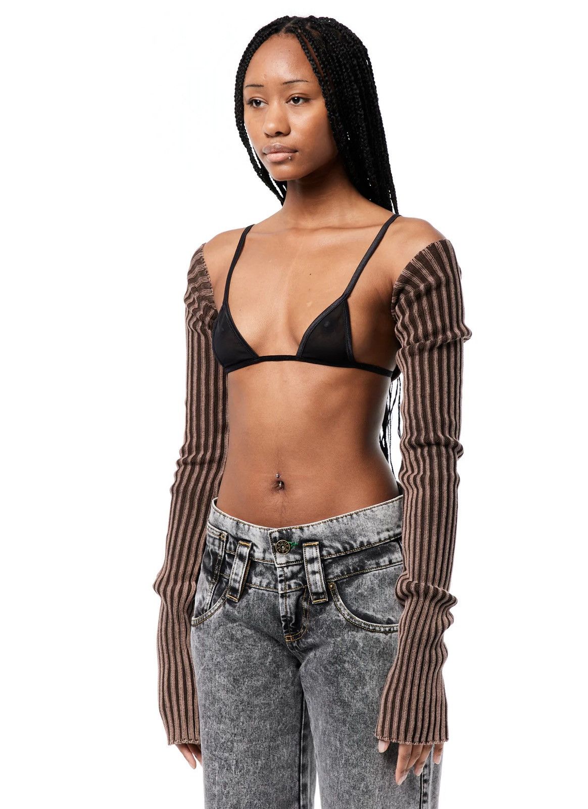 Vaquera Vaquera Rib Knit Bolero Size S / US 4 / IT 40 - 4 Thumbnail
