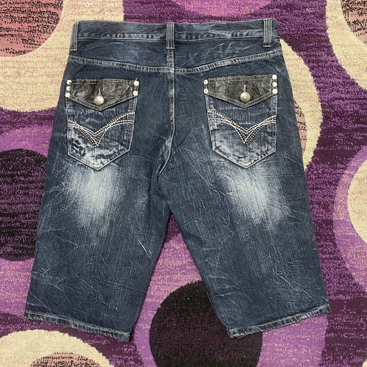 Other Wild Life Y2K Skullbones Punk Style Jorts Size US 34 / EU 50 - 6 Thumbnail