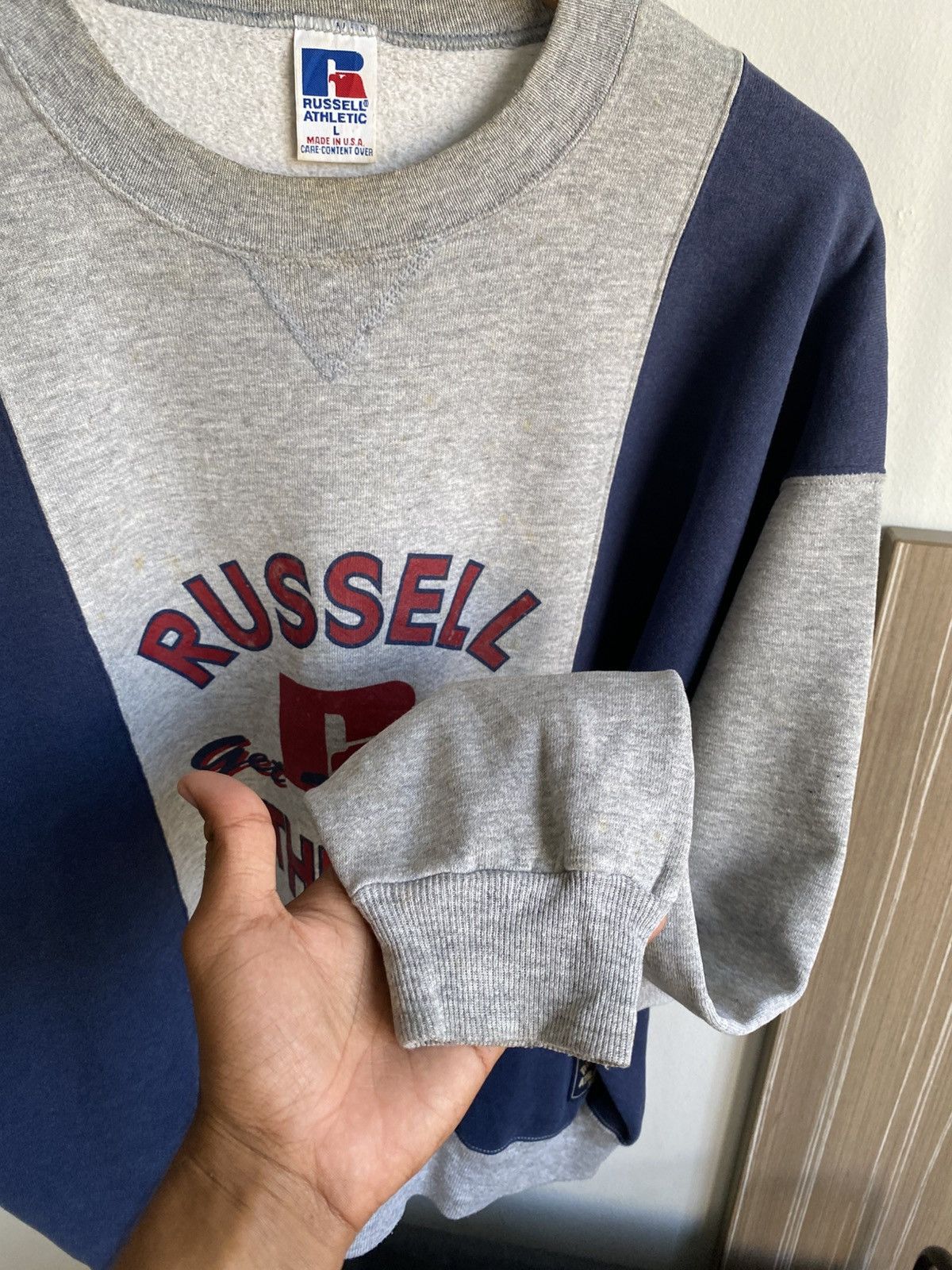 Russell Athletic 🔥 OFFER ME‼️ Rare Vintage Russell Athletic Double Layers Boxy Size L / US 10 / IT 46 - 10 Thumbnail