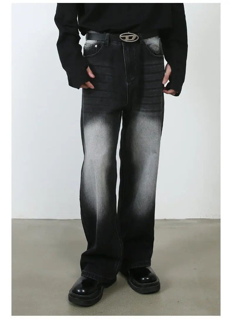 Japanese Brand × Jean Black Baggy Faded Denim Jeans Size US 30 / EU 46 - 3 Thumbnail