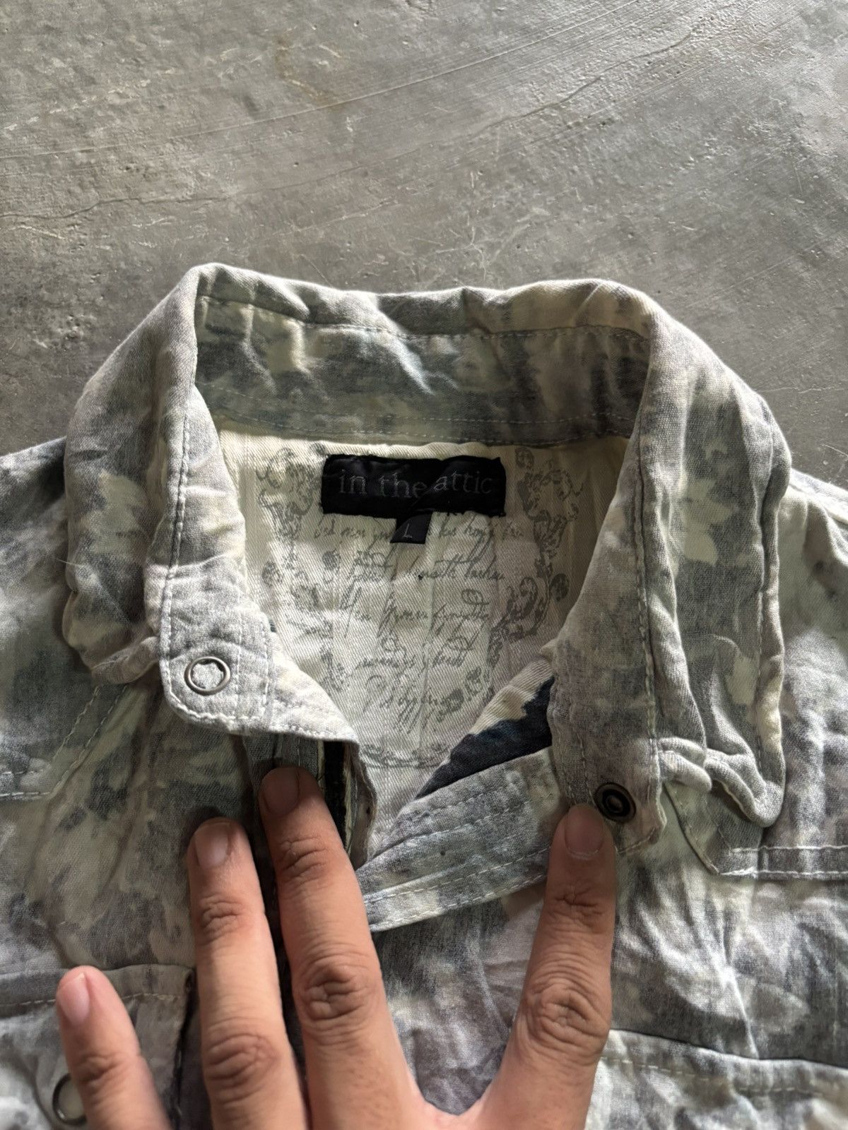 20471120 × If Six Was Nine × In The Attic sick in the attic floral motive overprint button up shirt Size US L / EU 52-54 / 3 - 4 Thumbnail