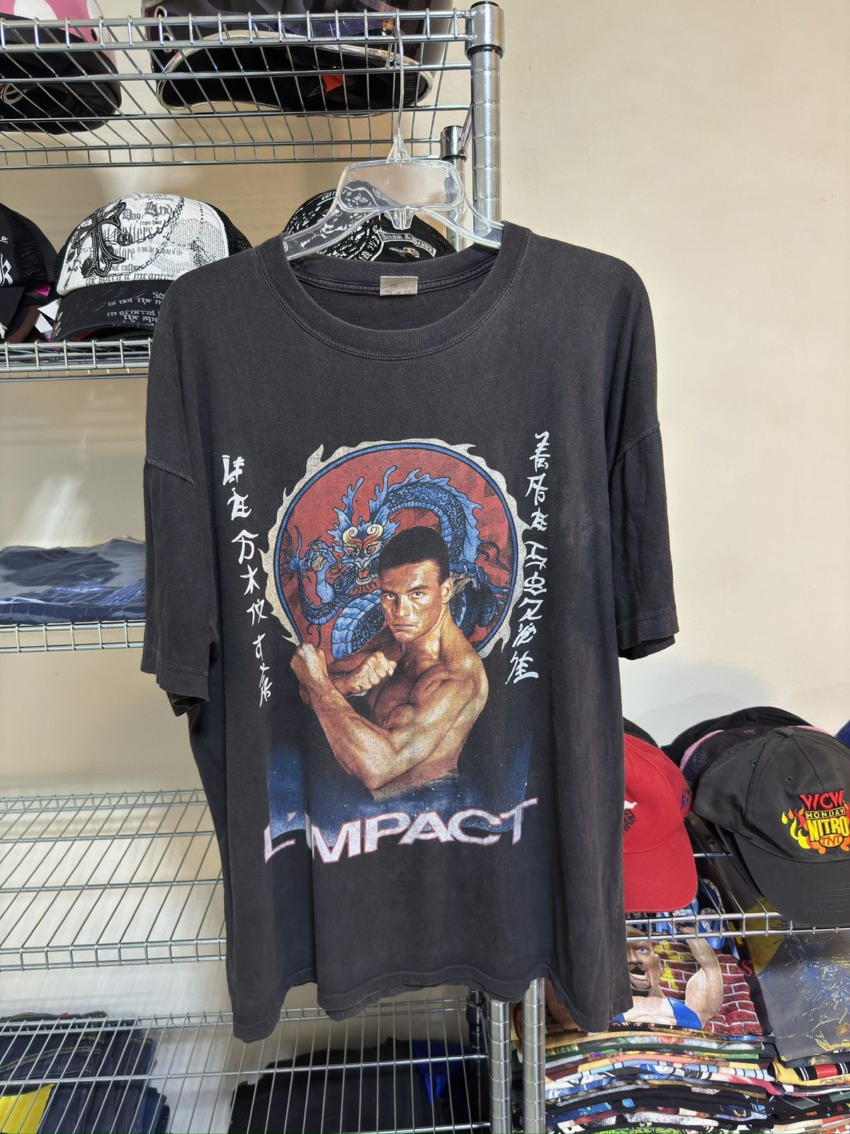 Vintage Vintage van damme double impact 90s tee Size US XXL / EU 58 / 5 - 2 Thumbnail