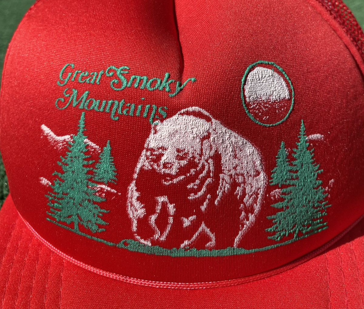 Other Vintage 80’s Great Smokey Mountains Bear Nature Trucker Hat Size ONE SIZE - 2 Thumbnail