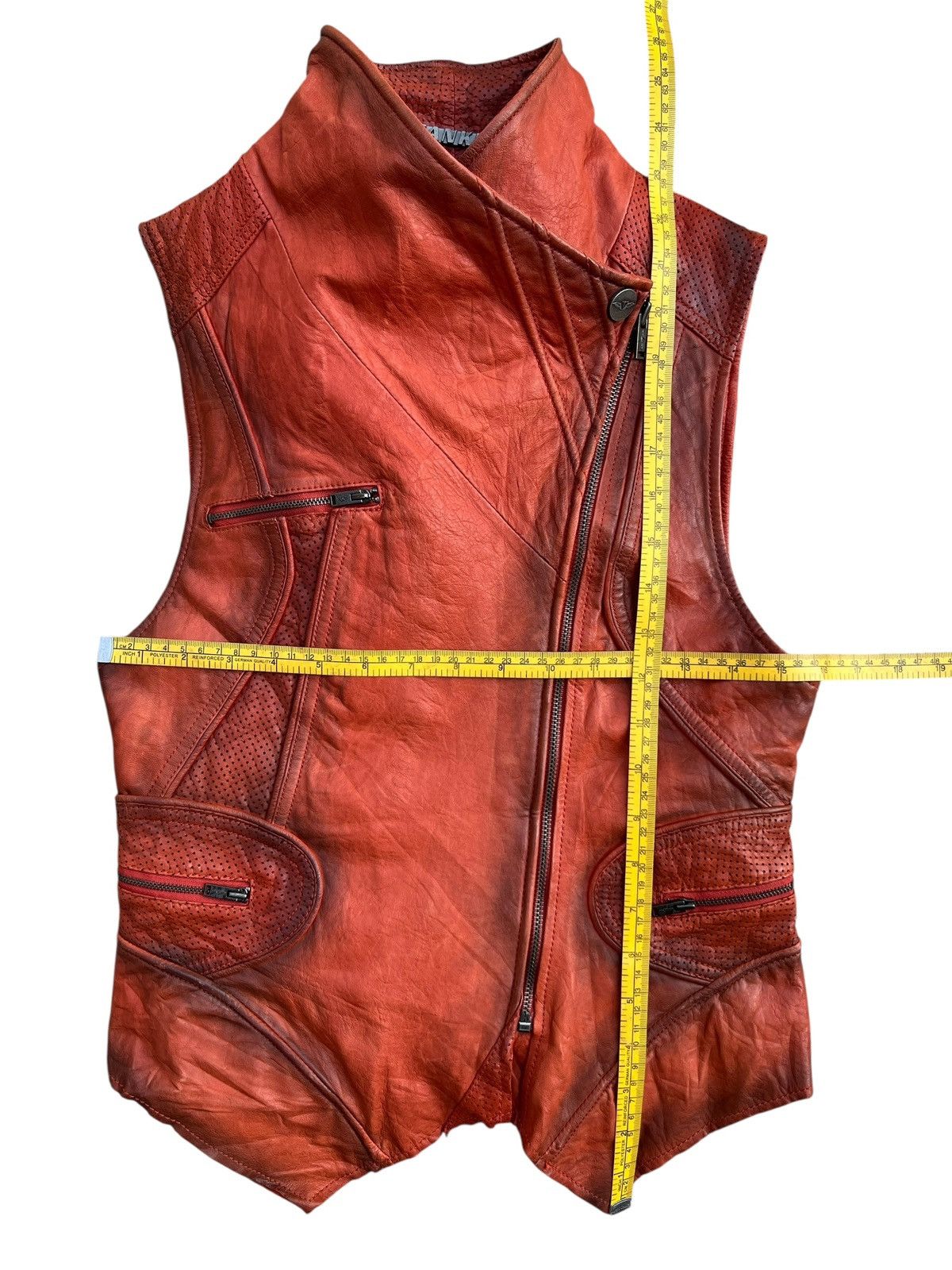 Japanese Brand Tankus Metal Mudmax Gothic Lamb Leather Jacket Size US XS / EU 42 / 0 - 17 Thumbnail
