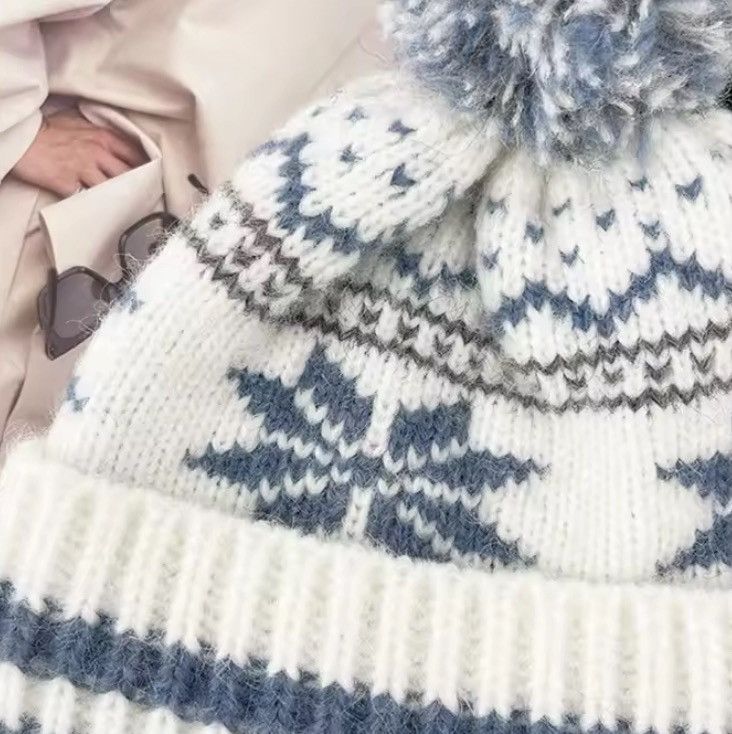 Other Retro Fair Island Style Knitted Wool Hat Size ONE SIZE - 3 Thumbnail