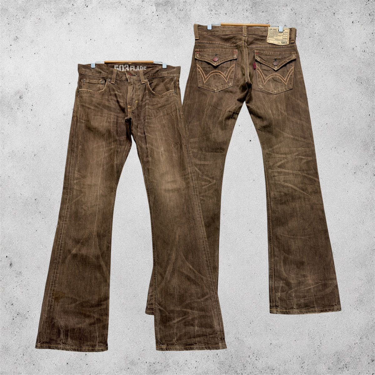 Edwin Edwin 503 Flare Mud Wash Y2K Bootcut Archive Denim Jeans 