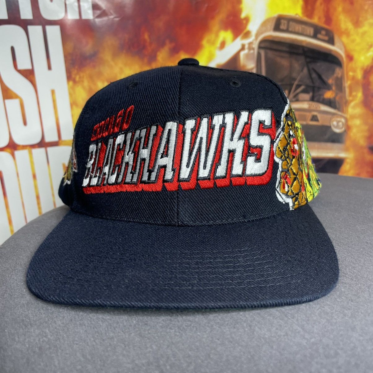 Sports Specialties 90s Chicago Blackhawks Vintage SnapBack Hat NHL Hockey Cubs Size ONE SIZE - 2 Thumbnail