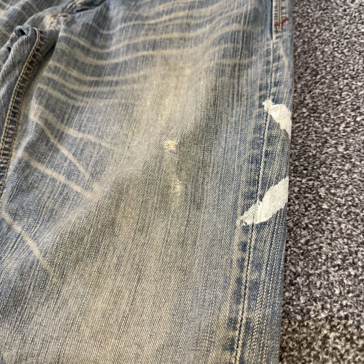 Japanese Brand Japanese Seditionaries Liberto Paint Thrashed Wideleg Denim Size US 32 / EU 48 - 9 Thumbnail