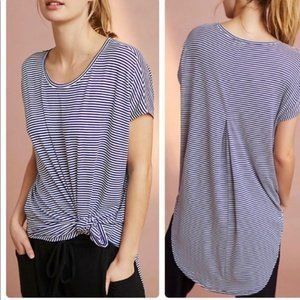 Anthropologie Floreat Nautical Striped Tunic Top By Anthropologie Rayon & Size XS / US 0-2 / IT 36-38 - 1 Thumbnail