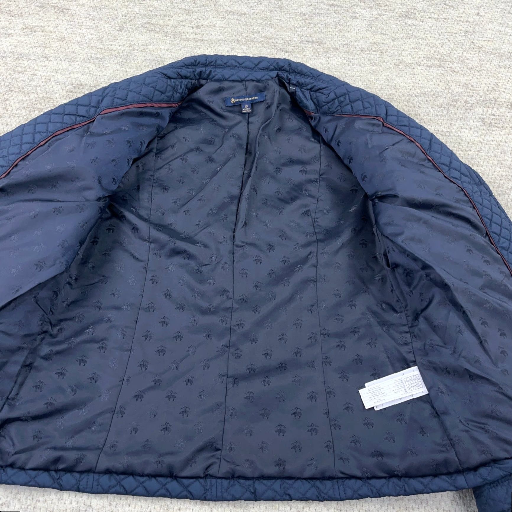Brooks Brothers Brooks Brothers Quilted Puffer Jacket Women Size 10 Blue Navy Chore Button Up Size L / US 10 / IT 46 - 7 Thumbnail