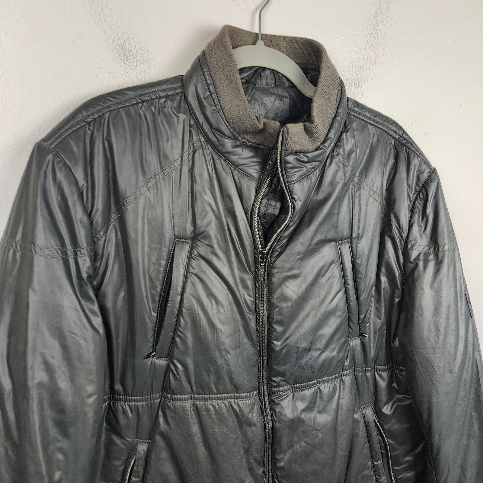 Belstaff Belstaff Puffer Jacket XL Soft Black Full Zip Moto Pockets Size US XL / EU 56 / 4 - 2 Thumbnail