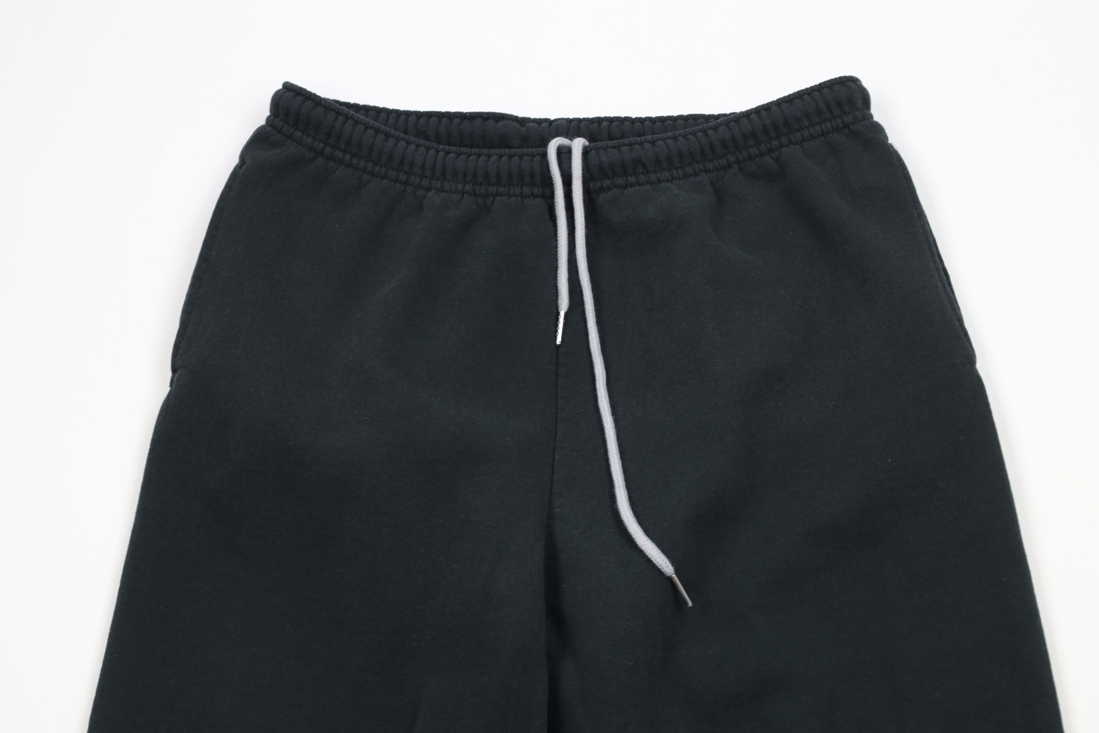 Vintage Vintage 90s Streetwear Blank Tapered Leg Sweatpants Black Size US 34 / EU 50 - 2 Thumbnail