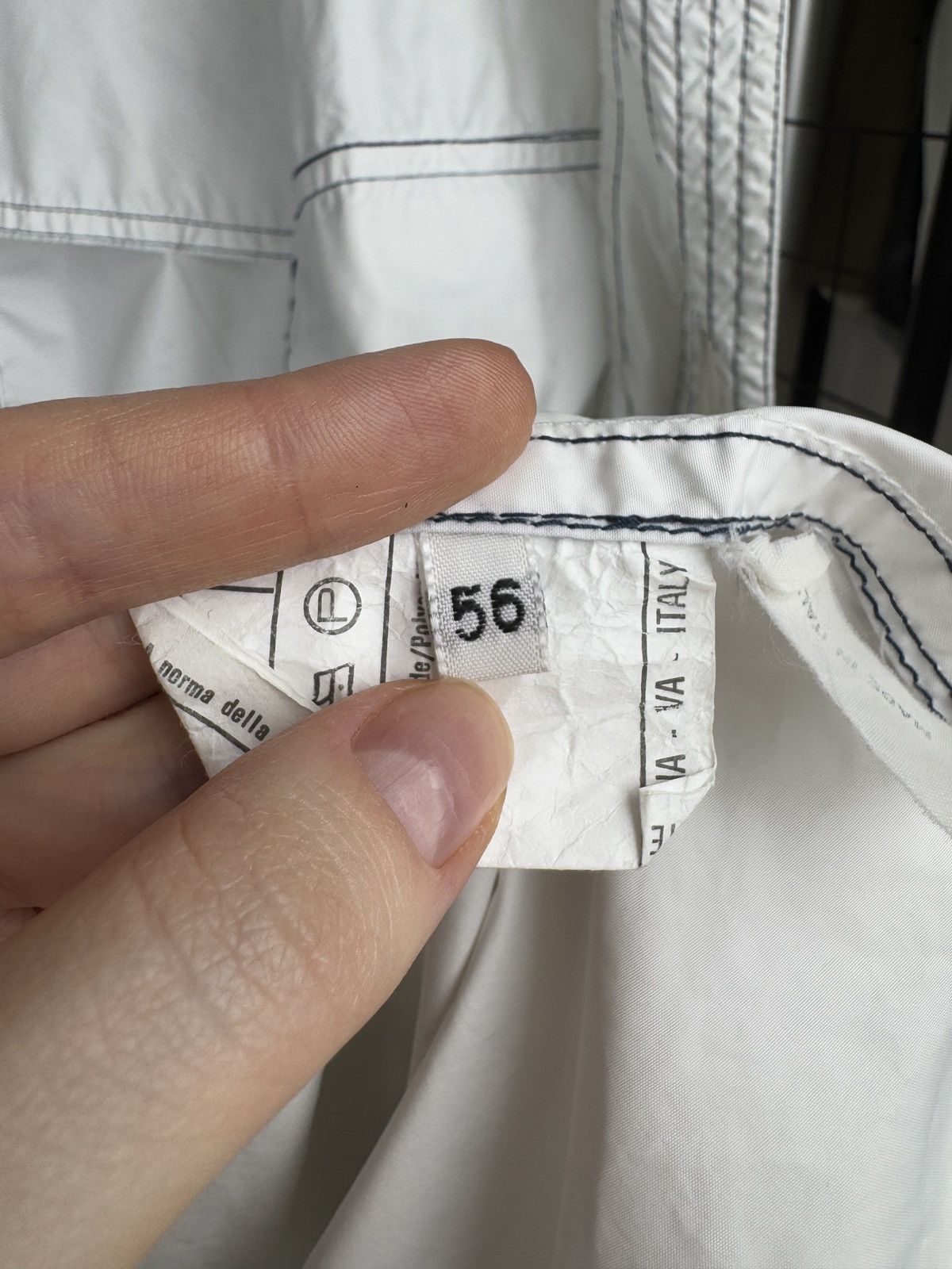 Versace Versace Sport vintage 90s nylon white striped light jacket Size US XL / EU 56 / 4 - 11 Thumbnail