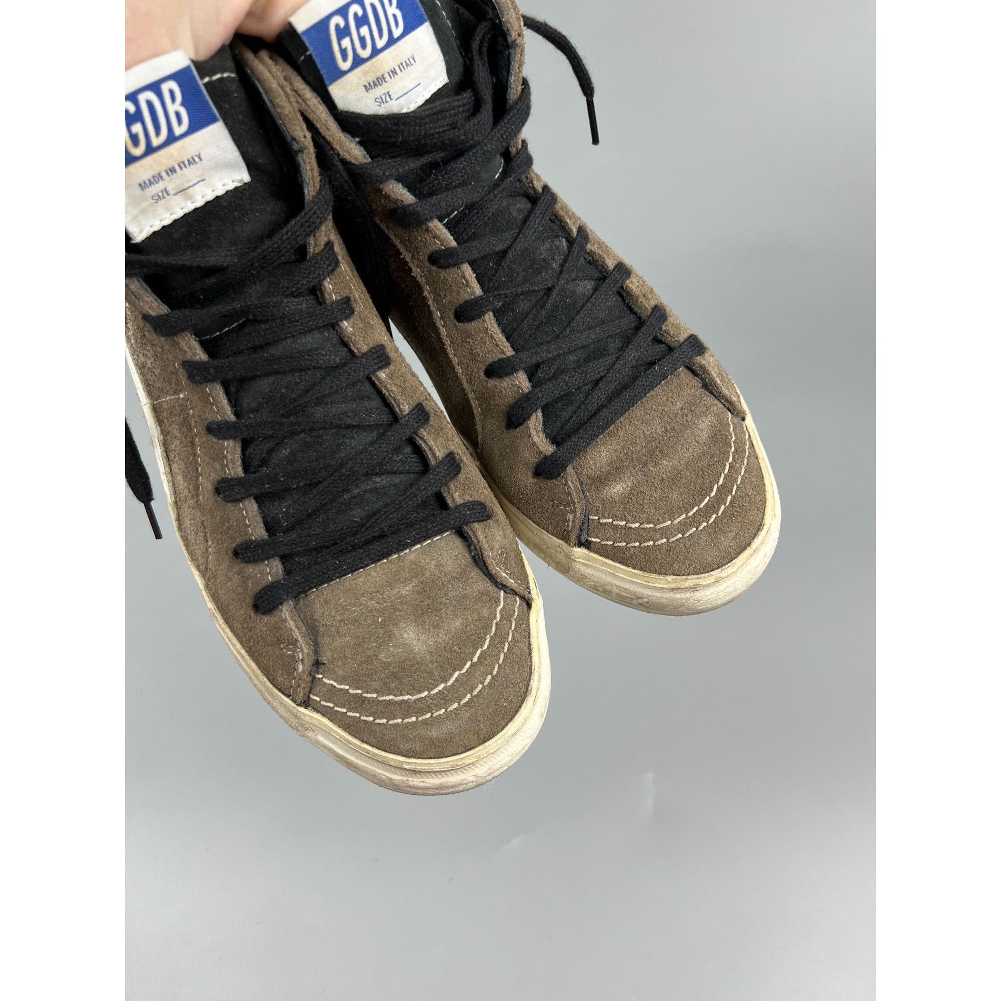 Golden Goose Vintage Golden Goose Hi Top Suede Sneakers (Y0866) Size US 7 / IT 37 - 3 Thumbnail