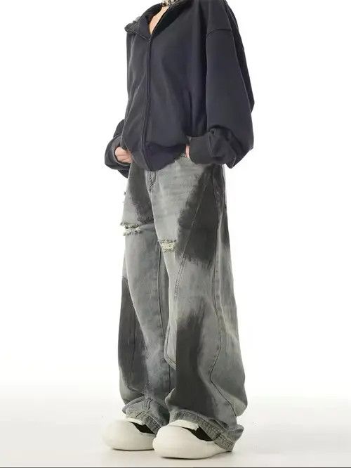 Japanese Brand Fukuoka x Hatsu Paint Style denim Pant Size US 32 / EU 48 - 1 Thumbnail