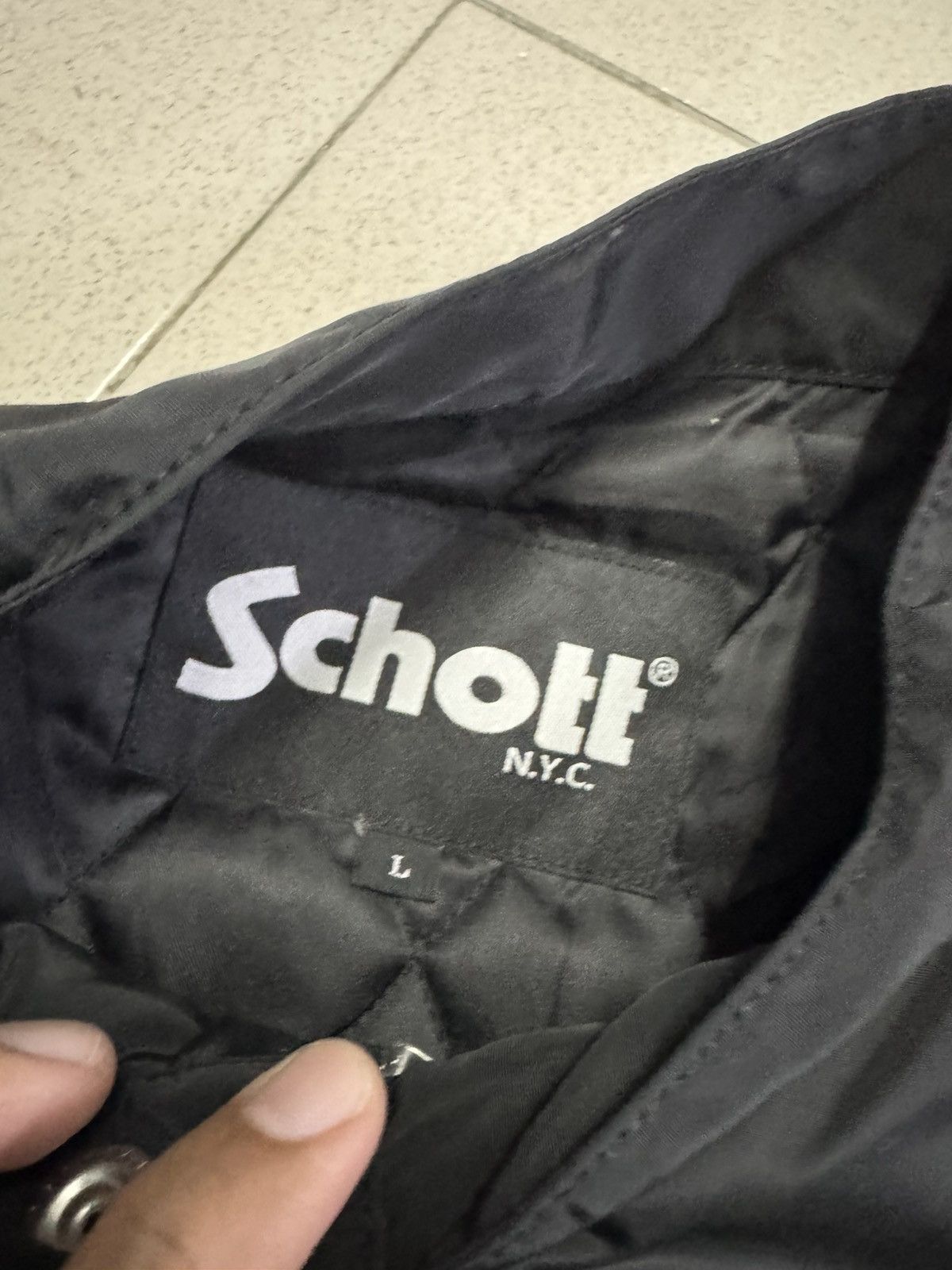 Schott SCHOTT NYC CAFE RACER BIKER JACKET Size US L / EU 52-54 / 3 - 6 Thumbnail