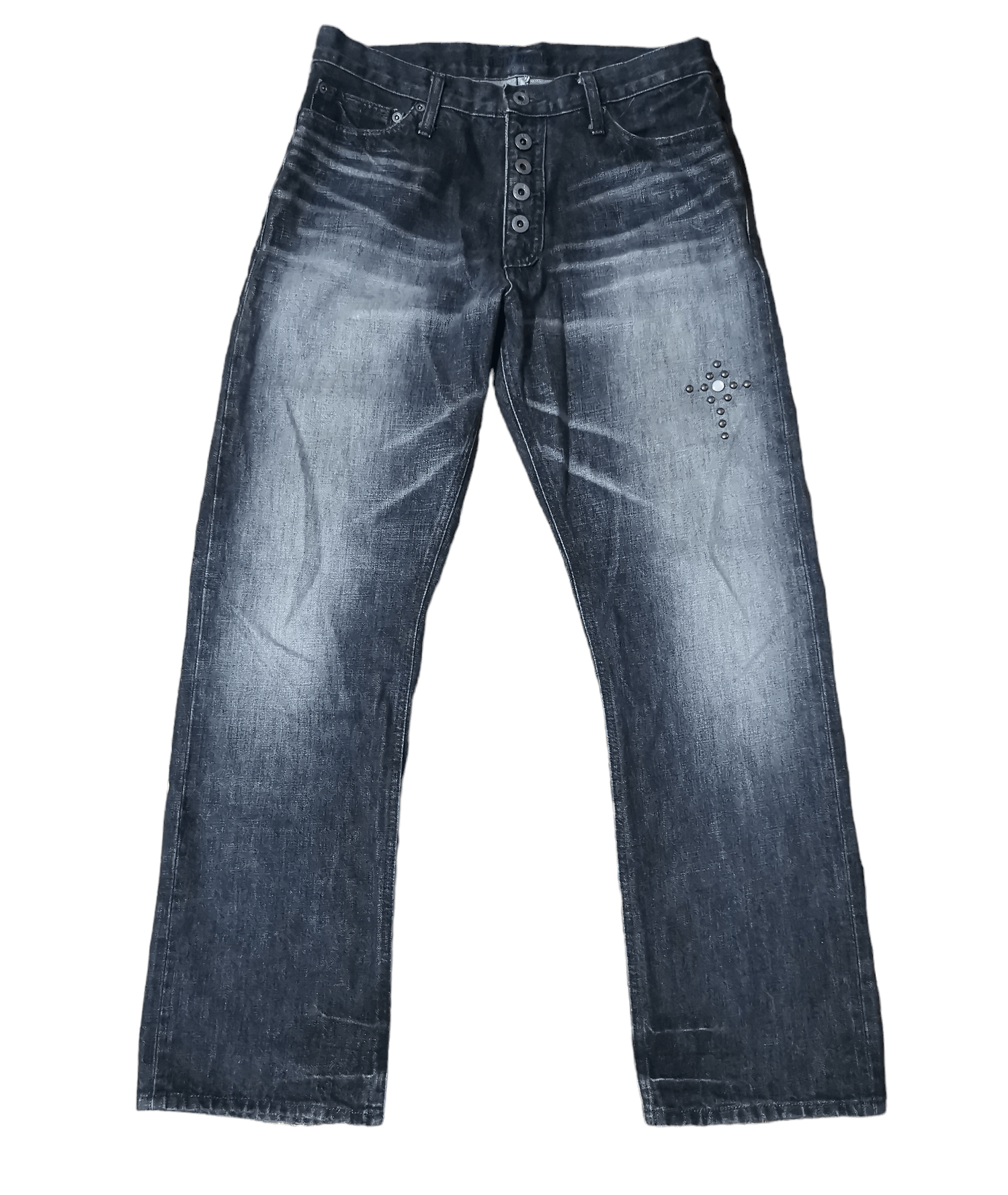 Element Element Denim Selvedge With ✝️ Cross Rivetted Size 32" / US 10 / IT 46 - 2 Thumbnail