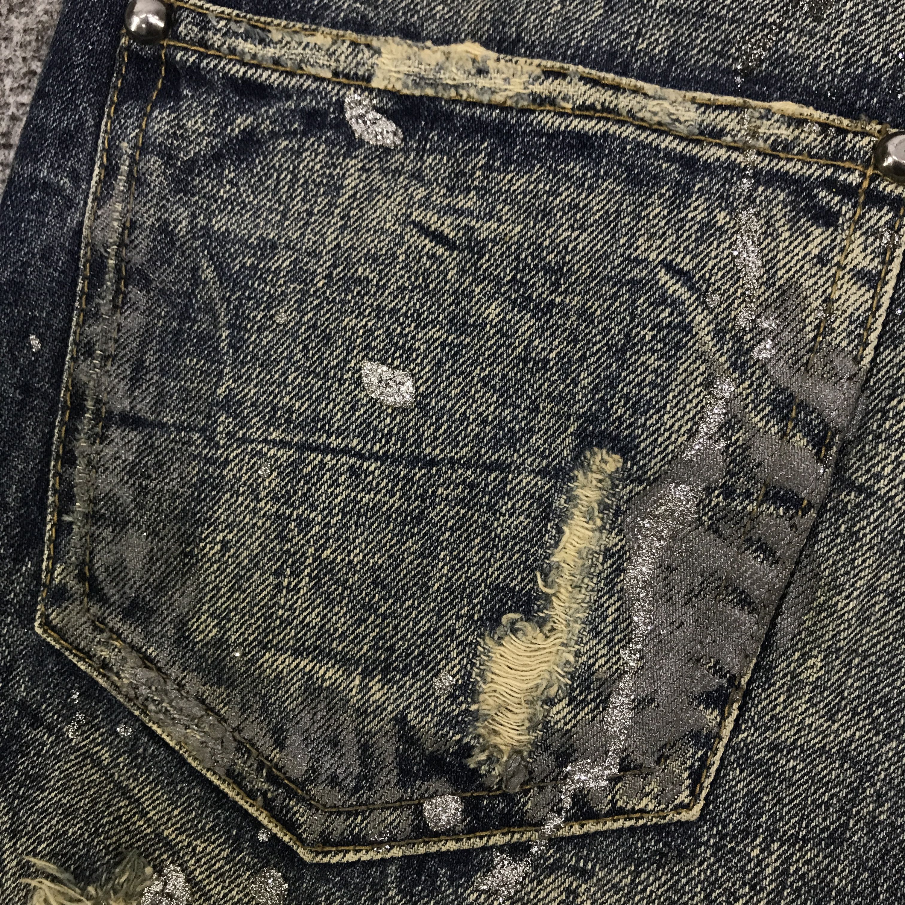Japanese Brand Flared Midas explosion distressed Bootcut pants K130B18 Size US 29 - 17 Thumbnail