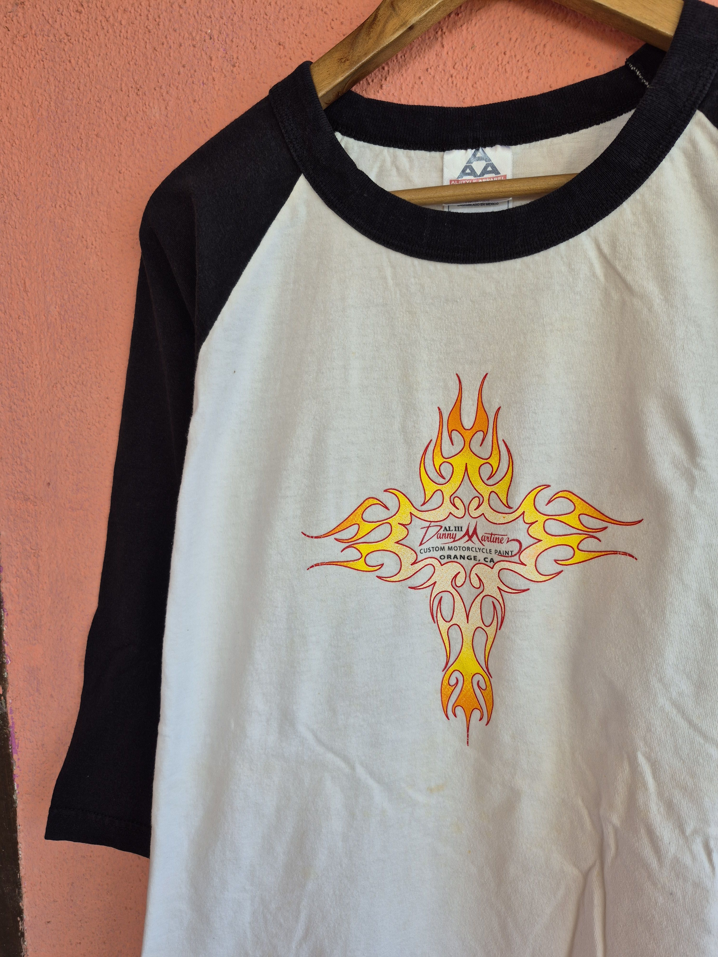 Vintage 🔥 Danny Martinez Custom Motorcycle Promo Tee Size US XXL / EU 58 / 5 - 2 Thumbnail
