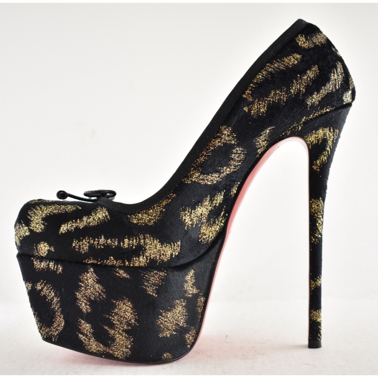 Christian Louboutin Christian Louboutin Cassia Nodo Alta Black Platform Pump 36 Size US 5 / IT 35 - 13 Thumbnail