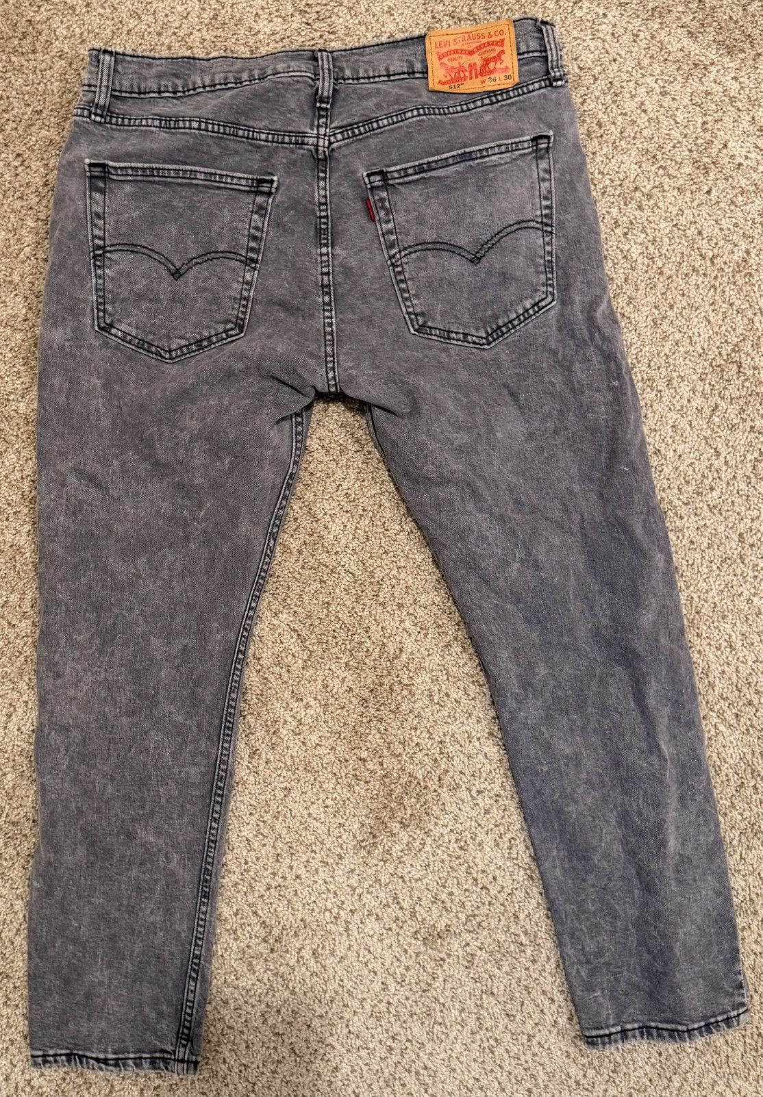 Levi's Levi’s 512 Slim Taper Jeans – Gray Wash Size US 36 / EU 52 - 2 Thumbnail