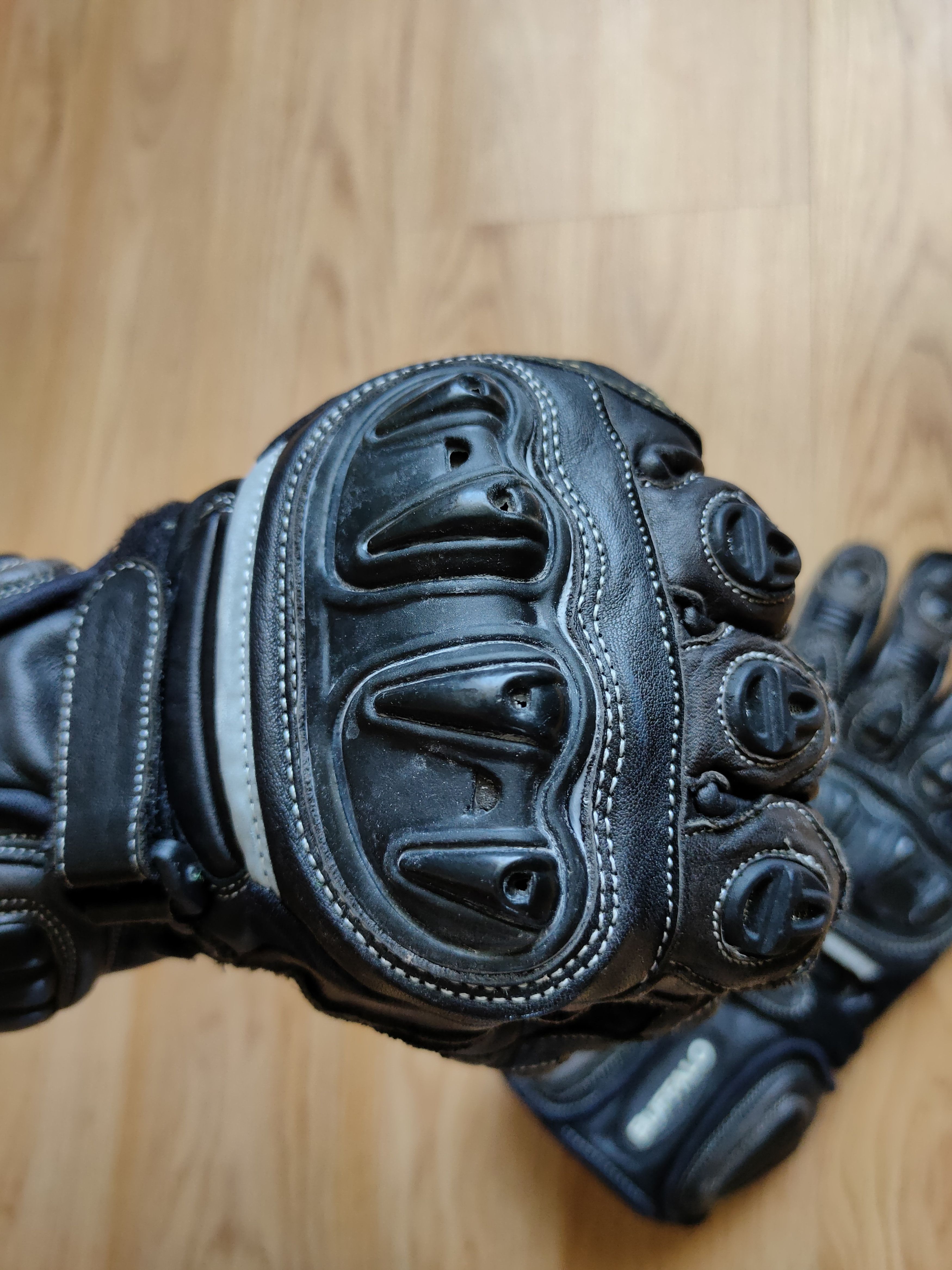 BUFFALO BOBS Vintage Y2K Motorcycle leather gloves Buffalo motoracing Size ONE SIZE - 6 Thumbnail