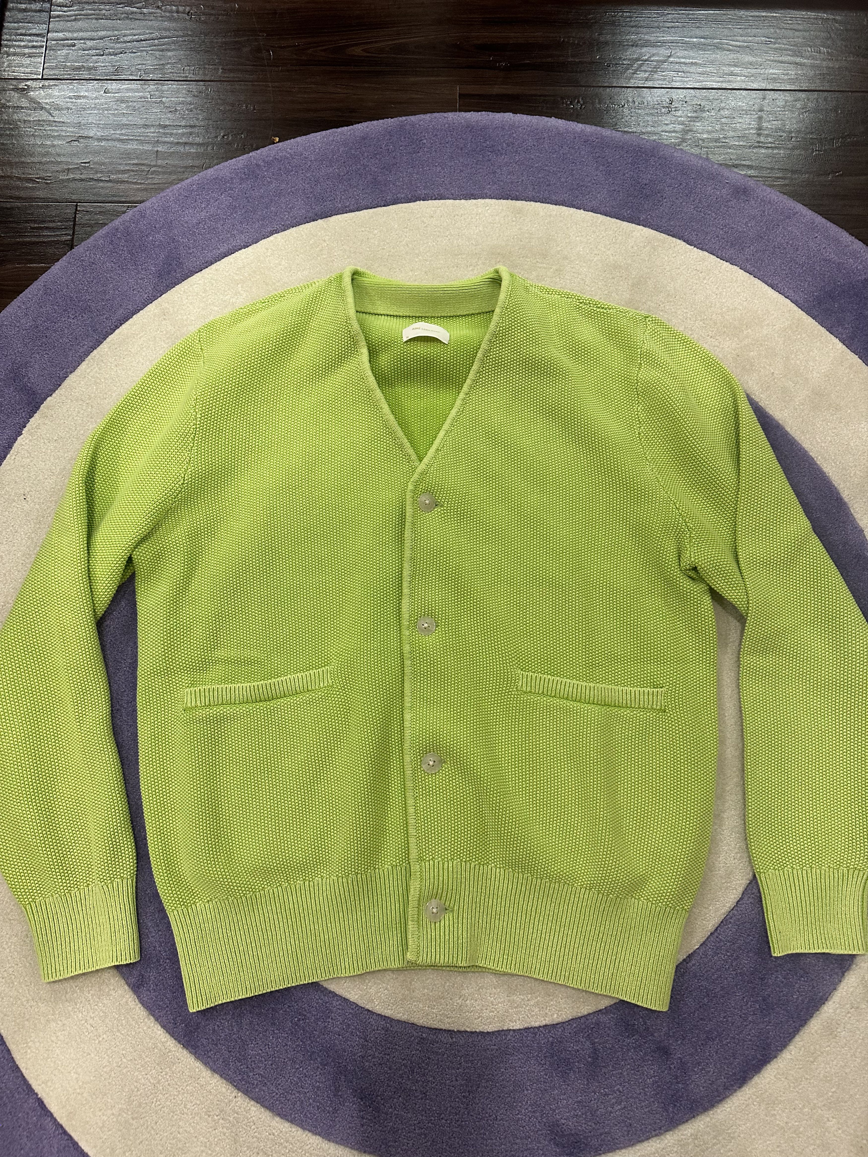 Aime Leon Dore ALD Aime Leon Dore Cardigan Knit Sweater Green Size US M / EU 48-50 / 2 - 3 Thumbnail