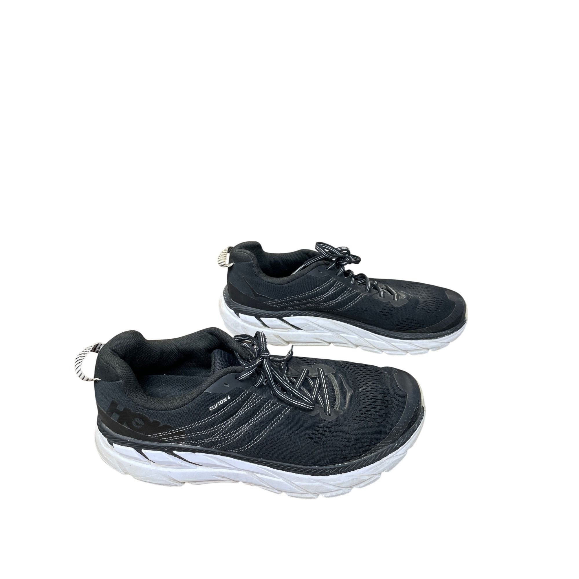 Hoka Hoka One Clifton 6 Mens Black/White Running Walking Shoes Si Size US 9.5 / EU 42-43 - 4 Thumbnail